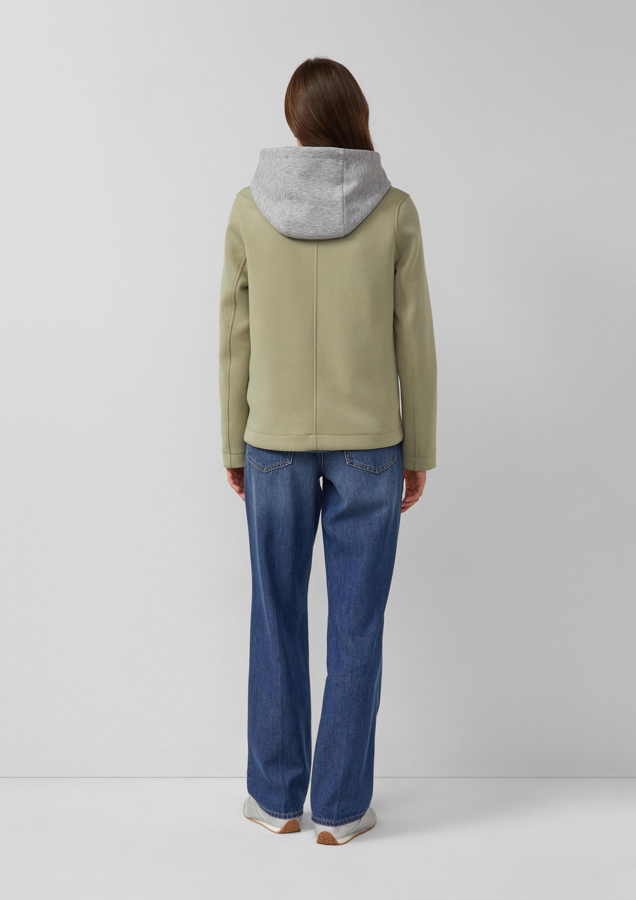 s.Oliver Funktionsjacke Outdoor-Jacke Cabanjacke aus Scuba mit herausnehmbarem Einsatz