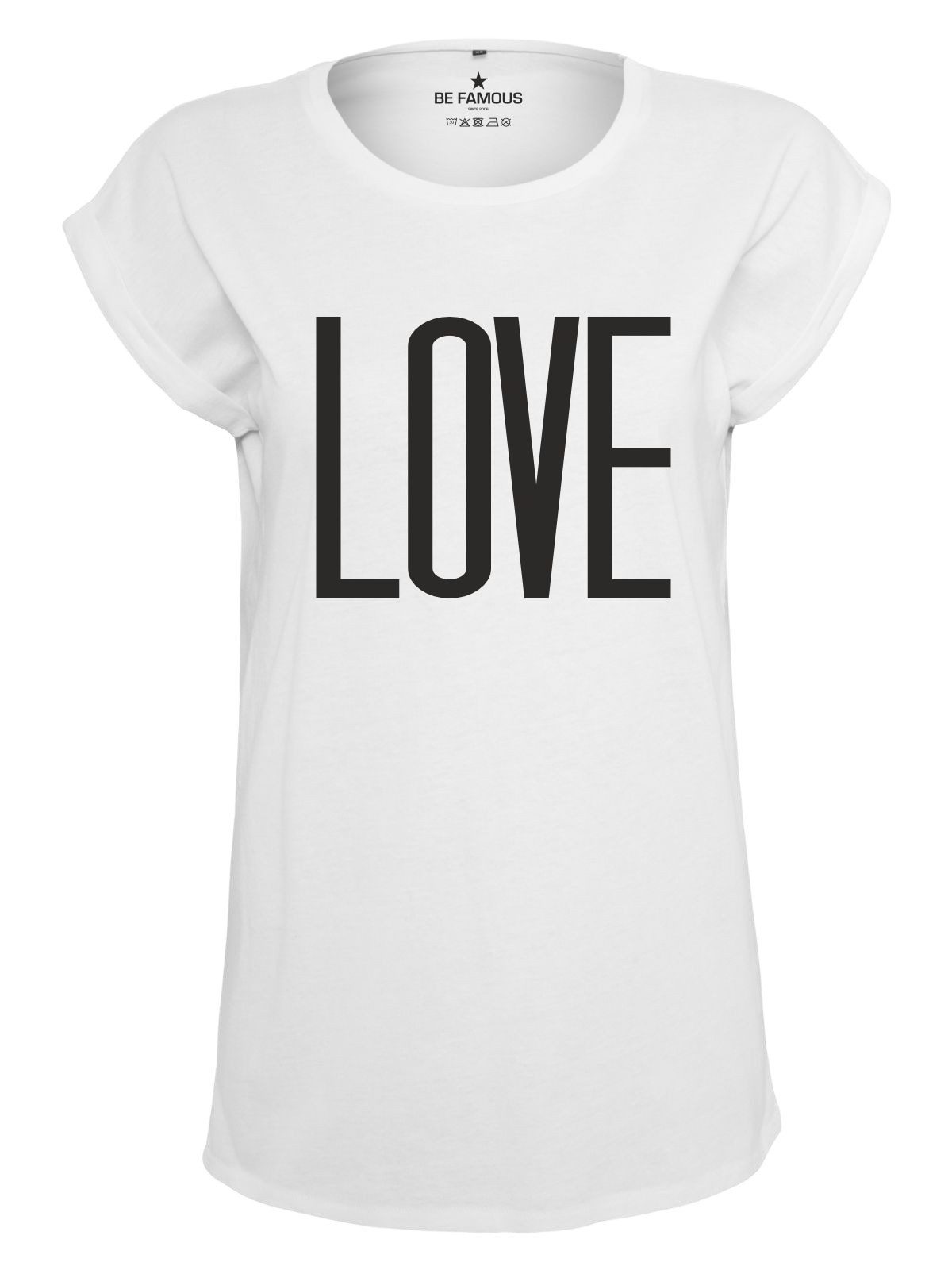 Be Famous Print-Shirt Classic Roll Up günstig online kaufen