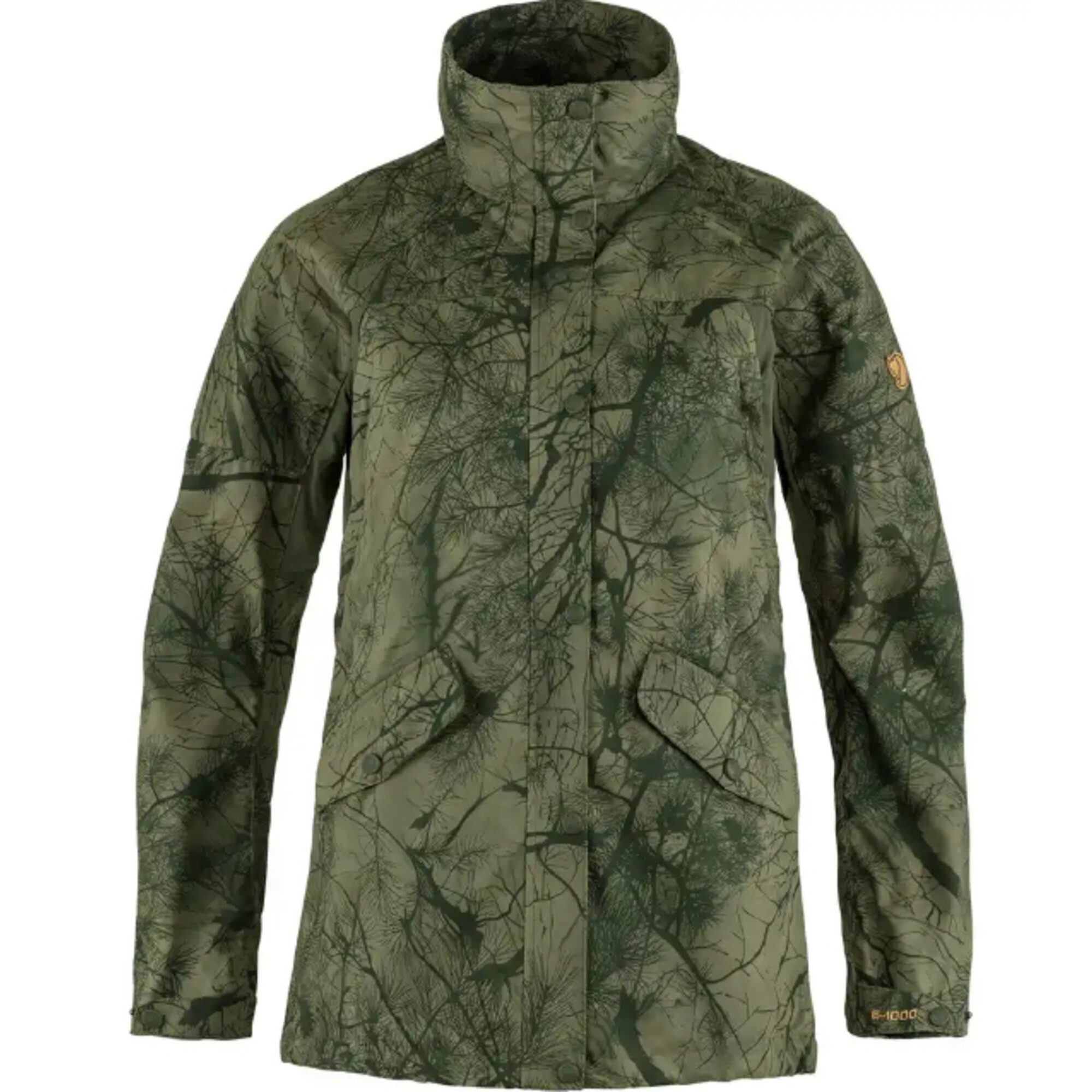 Trekkingrucksack Fjällräven Forest Hybrid Jacket W, 626-625 Green Camo-Laurel Green, XL