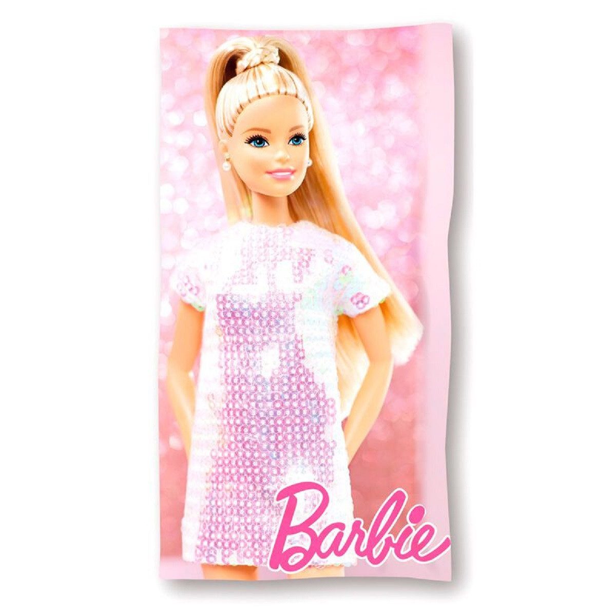 Barbie Handtuch Poolhandtuch Farbenfrohes Strandtuch für günstig online kaufen