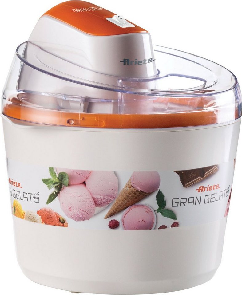 Eis-Maschine 2L Ice Cream Gelato Sorbet Frozen Yoghurt Überhitzungsschutz Cooler