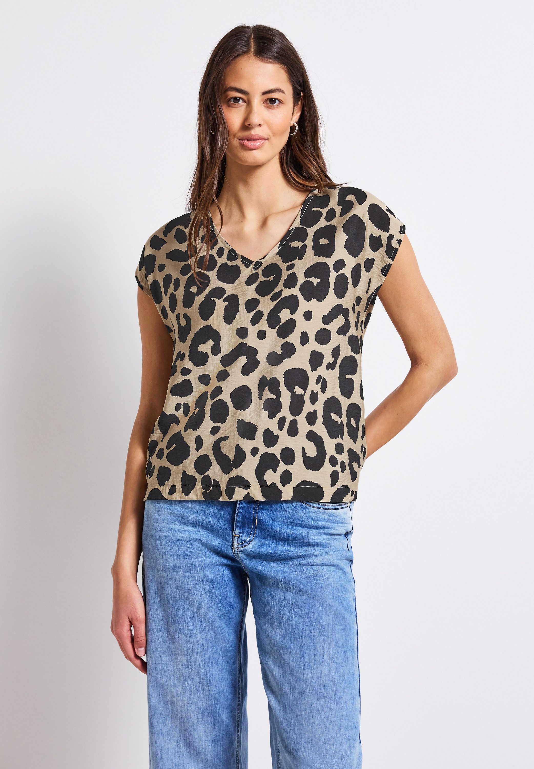 STREET ONE Shirtbluse aus softem Materialmix günstig online kaufen