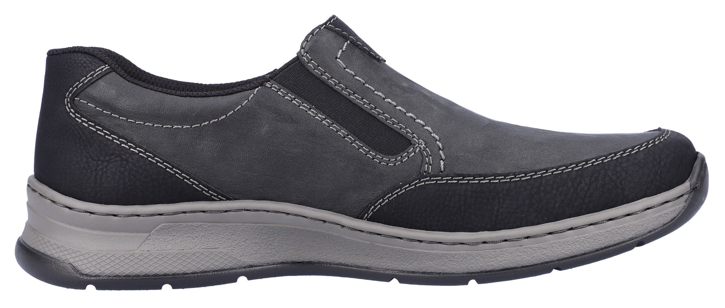 Rieker Slipper, Schlupfschuh, Halbschuh mit Stretcheinsätze