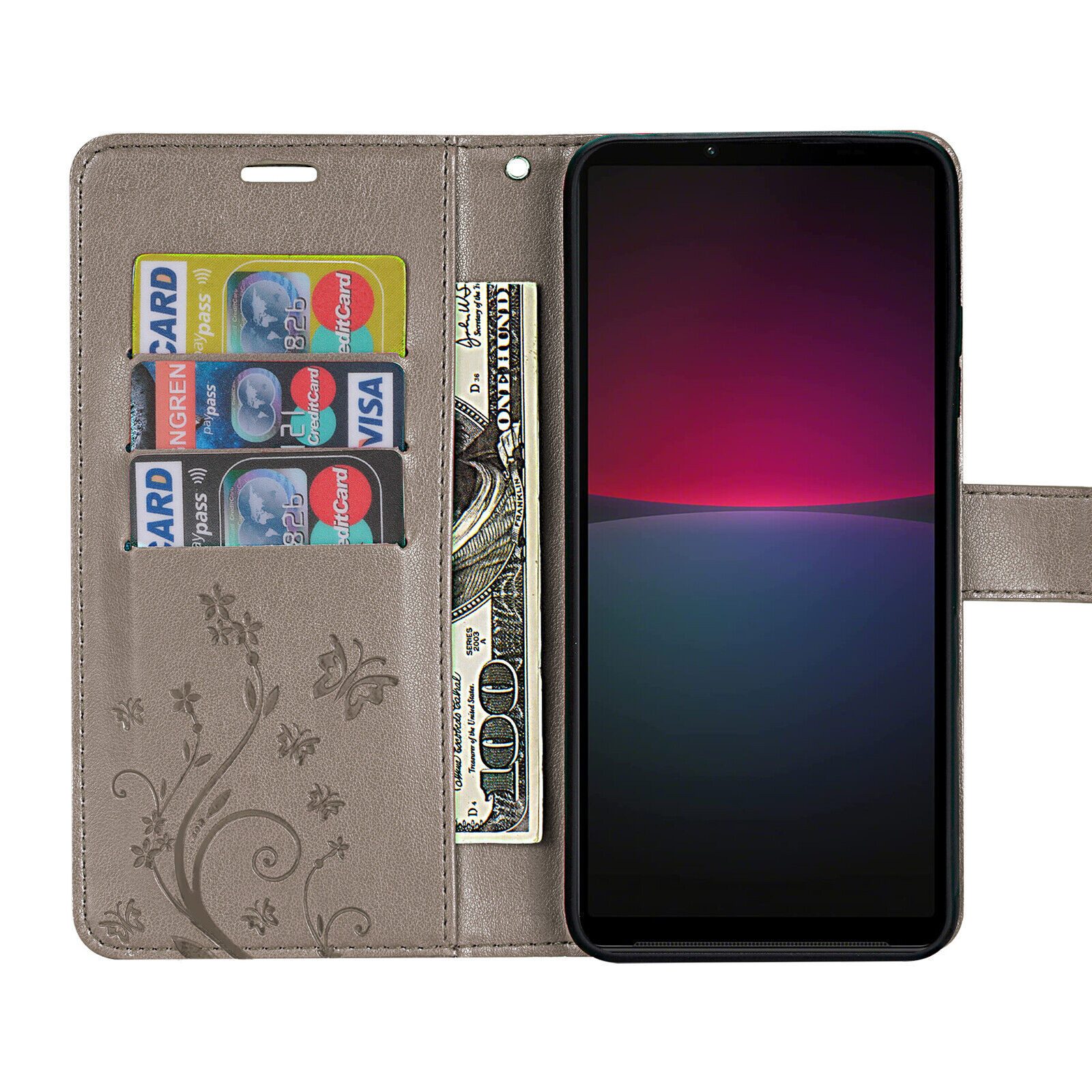 betterfon Handyhülle Handytasche für Sony Xperia 10 IV Schutzhülle Klapphülle, Bookstyle-Hülle: Magnetverschluss 3 Kartenfächer & Standfunktion