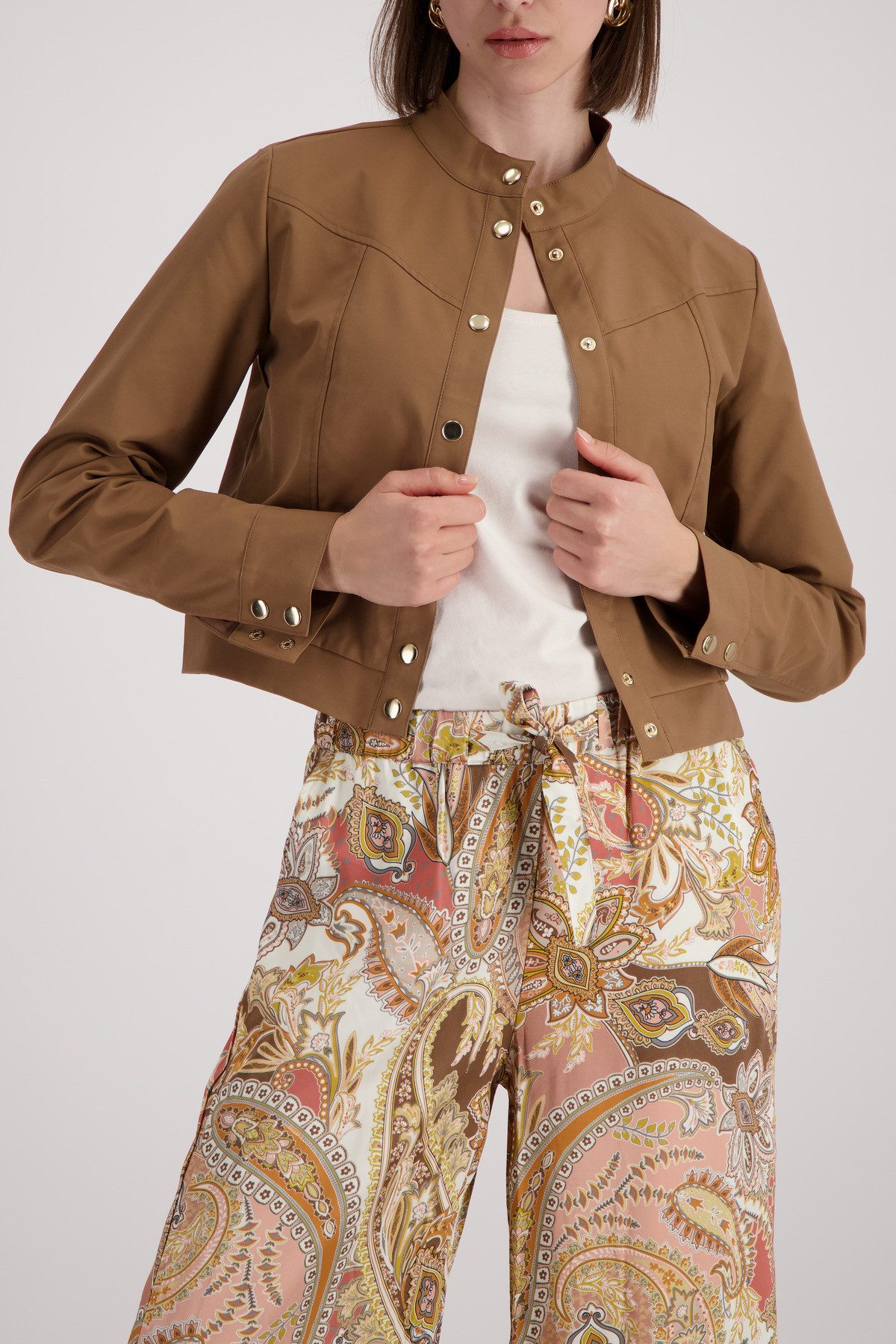 monari Blouson Jacke Trench Regular fit mit Stehkragen