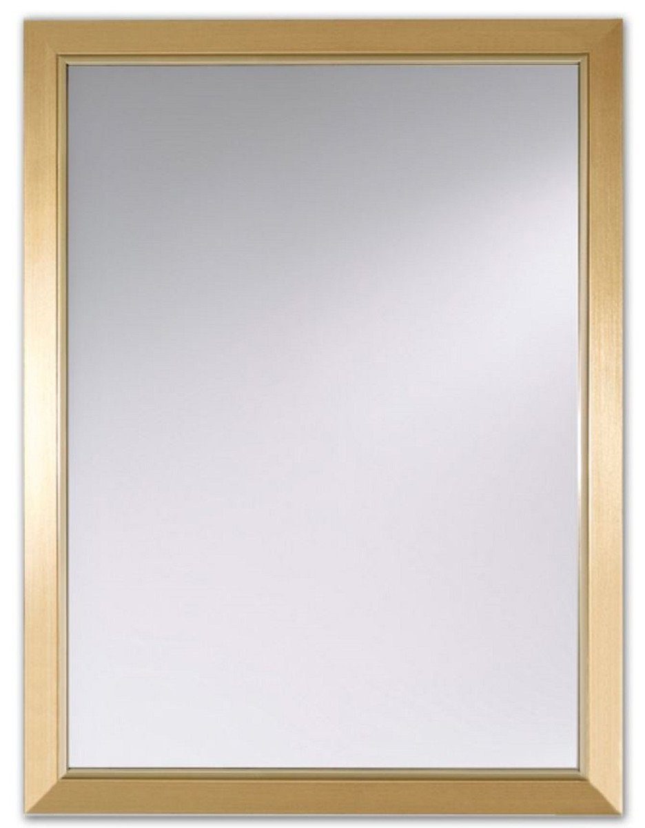Casa Padrino Wandspiegel Luxus Wohnzimmer Spiegel / Wandspiegel Gold 58 x H. 77 cm - Deko Accessoires