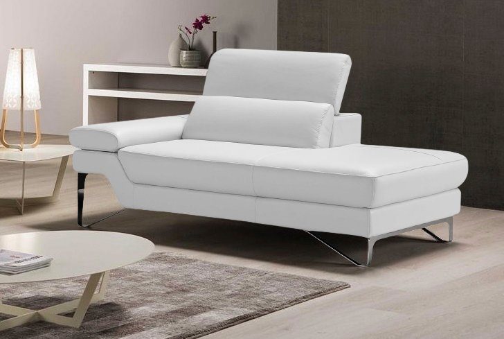 Egoitaliano Ottomane Princess, elegantes Designsofa mit erstklassigem Sitzkomfort, inkl. verstellbarem Kopfteil und edle Designmetallfüße