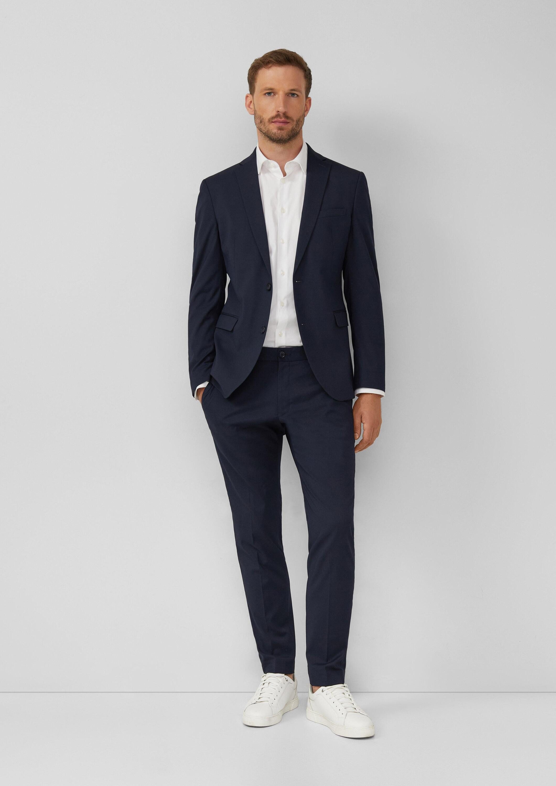 s.Oliver Chinos Hose S.OPURE s.O PURE: Feine Anzughose aus meliertem Stretch-Gewebe