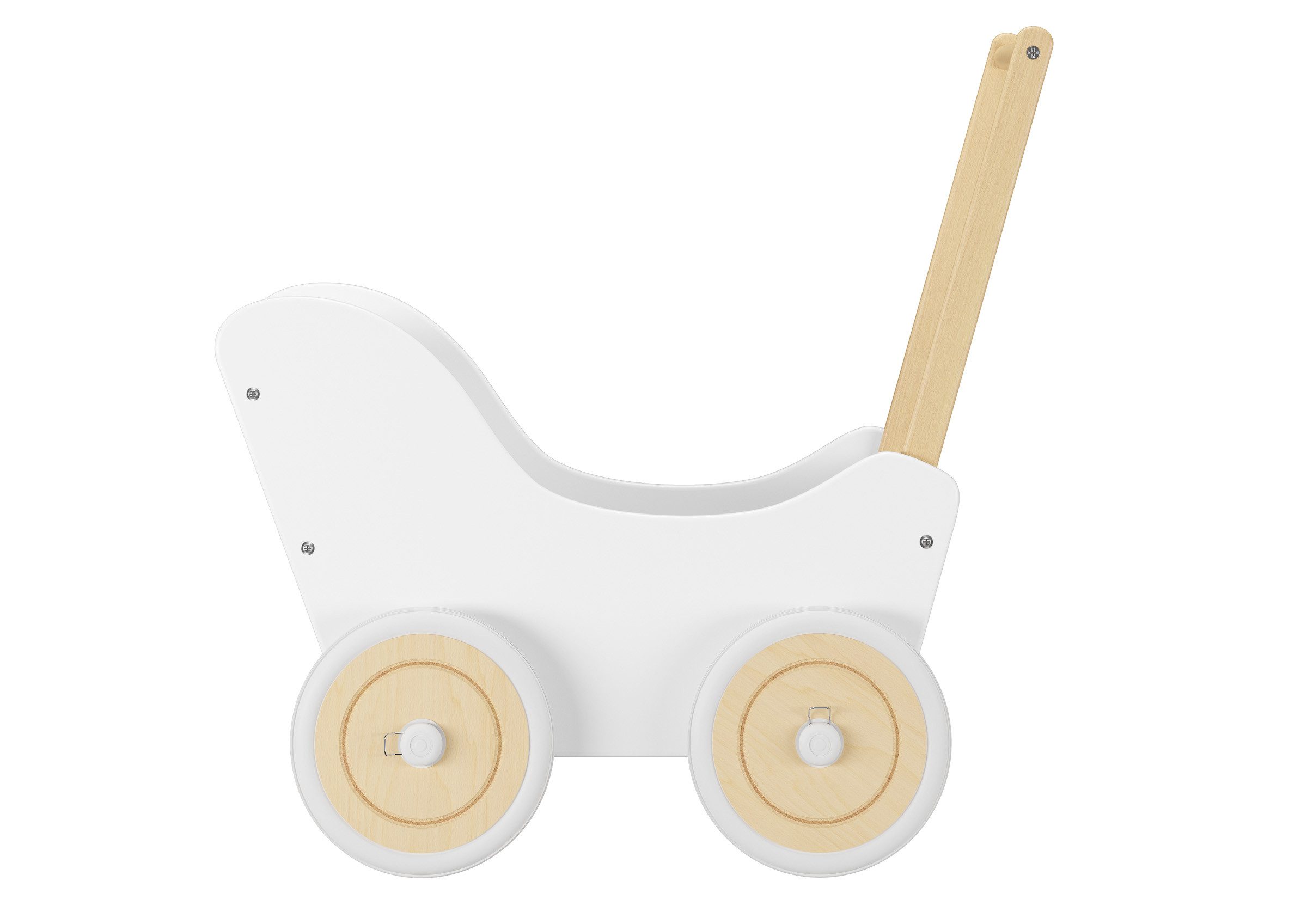 ERST-HOLZ Puppenwagen Puppenwagen als Lauflernhilfe in Verschiedenen Farben