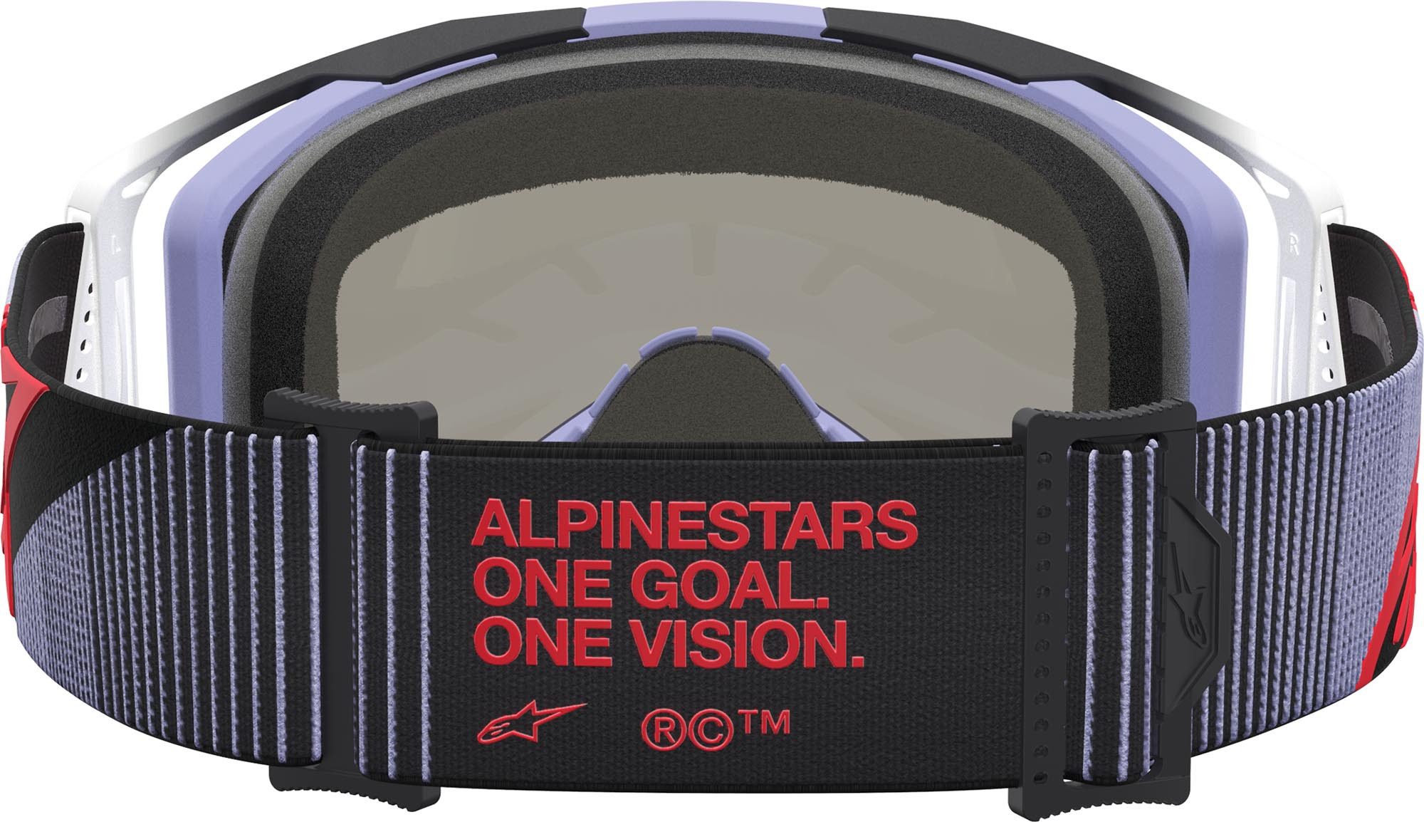 Alpinestars Motorradbrille Vision 8 Maven Mirror Motocross Brille, Antifog,Mit Band,Verspiegelt