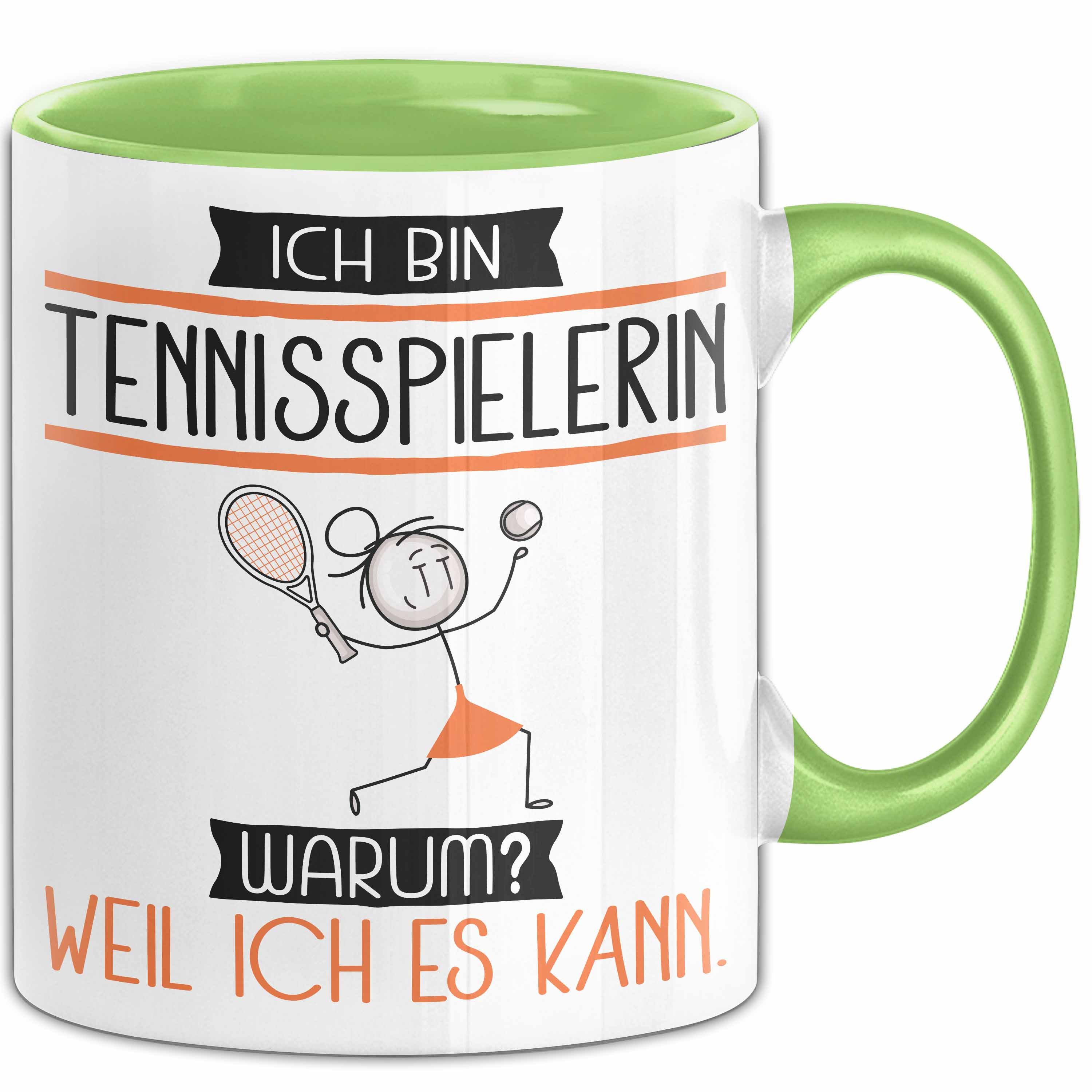 Trendation Tasse Tennisspielerin Tasse Geschenk Ich Bin Tennisspielerin Warum Weil Ic