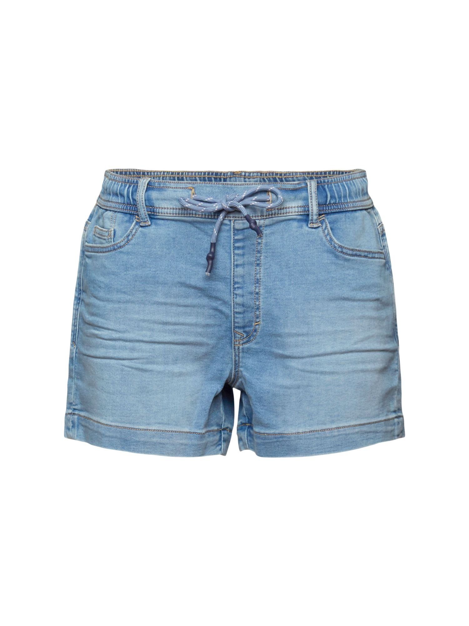 edc by Esprit Shorts im BLUE (1-tlg) LIGHT WASHED Jeans-Shorts Jogger-Stil