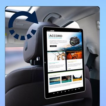 TAFFIO SET 2x Auto Kopfstützen Monitor 12"Touch Android Bluetooth WiFi 4G LTE Navigationsgerät