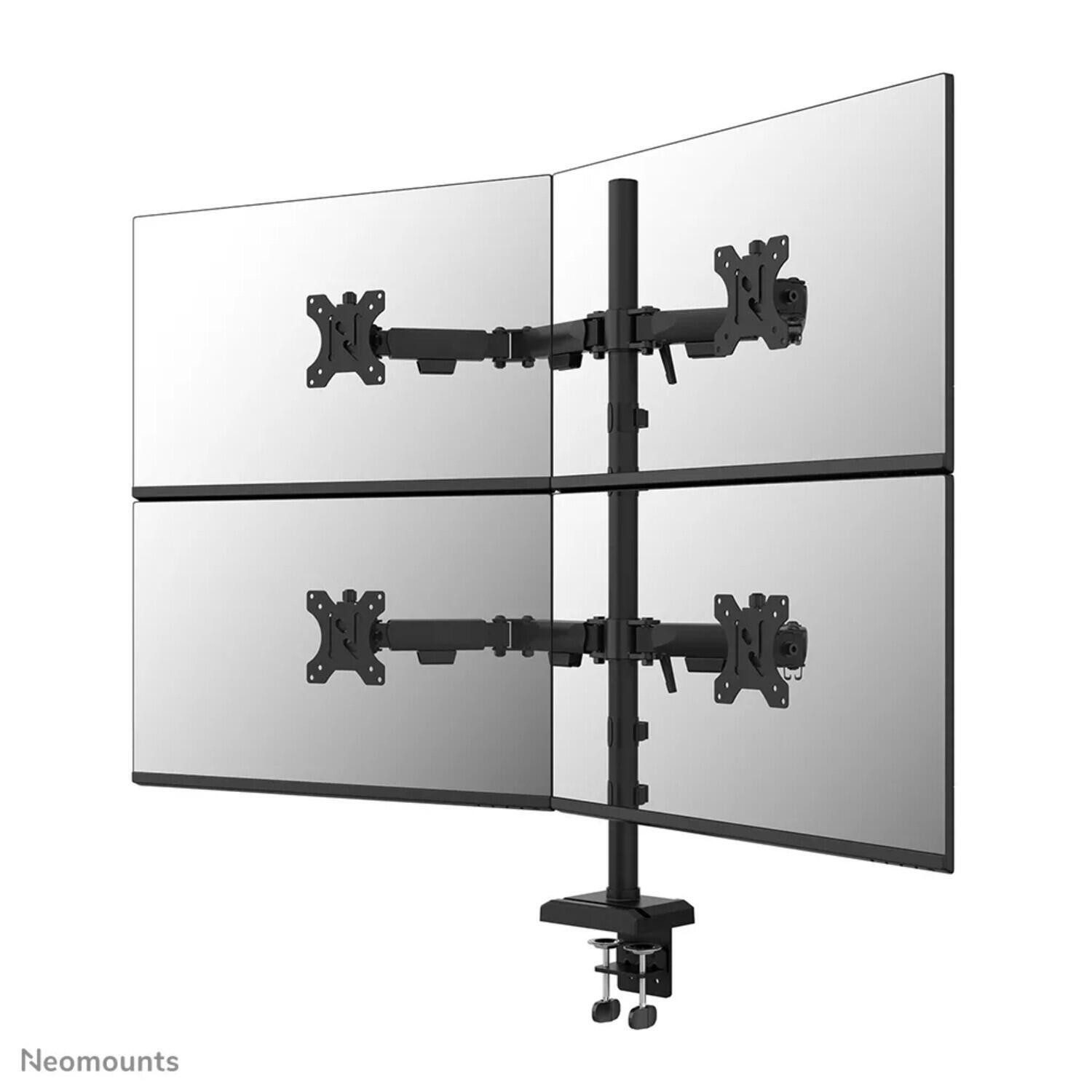 Neomounts by Newstar Wandhalterung Neomounts DS60-600BL2-2 Quadruple-Monitorarm für v