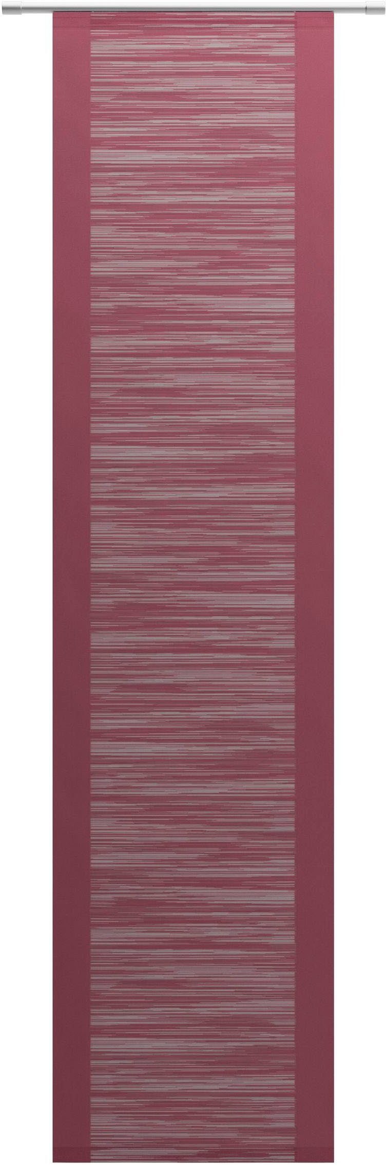 Schiebegardine Padova, Neutex for you!, Klettband (1 St), halbtransparent, Scherli, inkl. Befestigungszubehör, Breite: 57 cm
