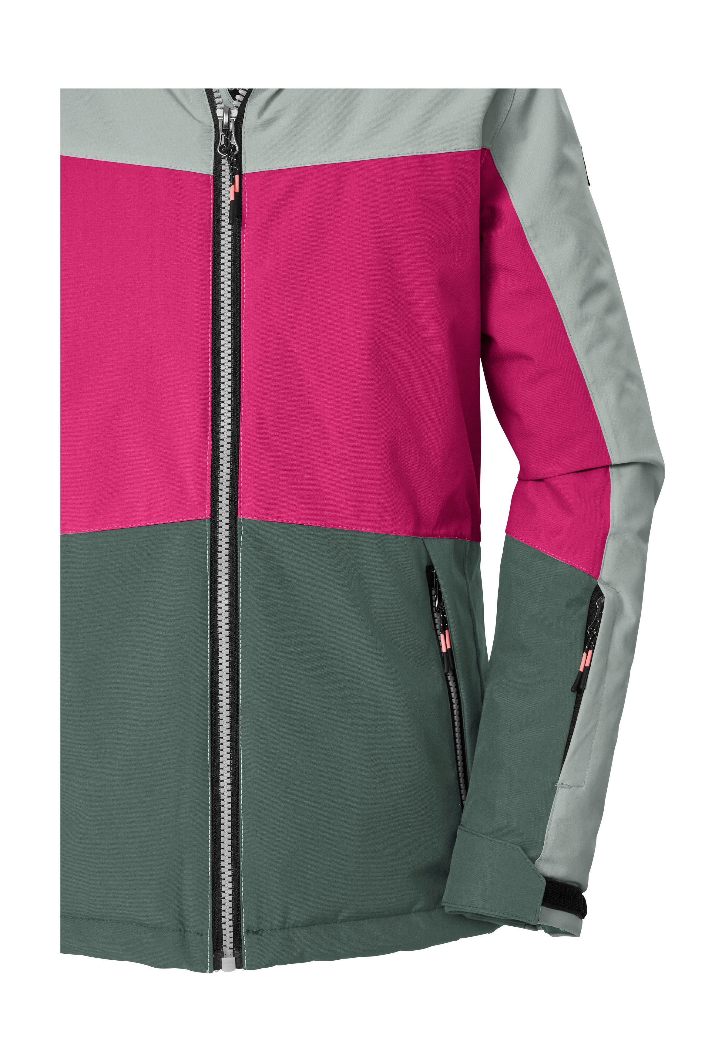 Killtec Skijacke KSW 198 GRLS SKI JCKT Wind- und wasserdichte Skijacke mit Colourblock-Design – Bild 4 von 5