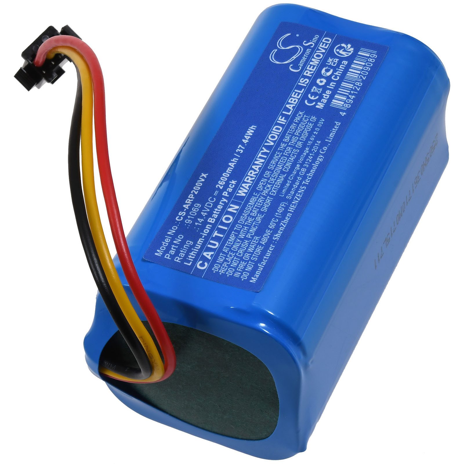 Powery Akku für Airrobo P20 Staubsauger-Akku 2600 mAh (14.4 V)
