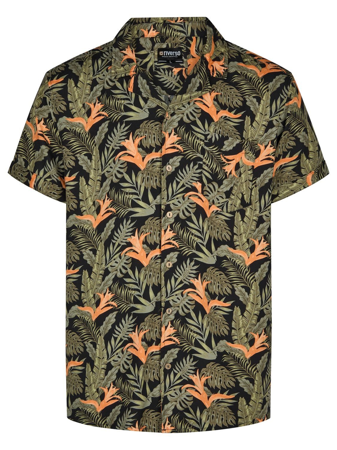 riverso Hawaiihemd Herren Sommerhemd RIVMick Regular Fit (1-tlg)