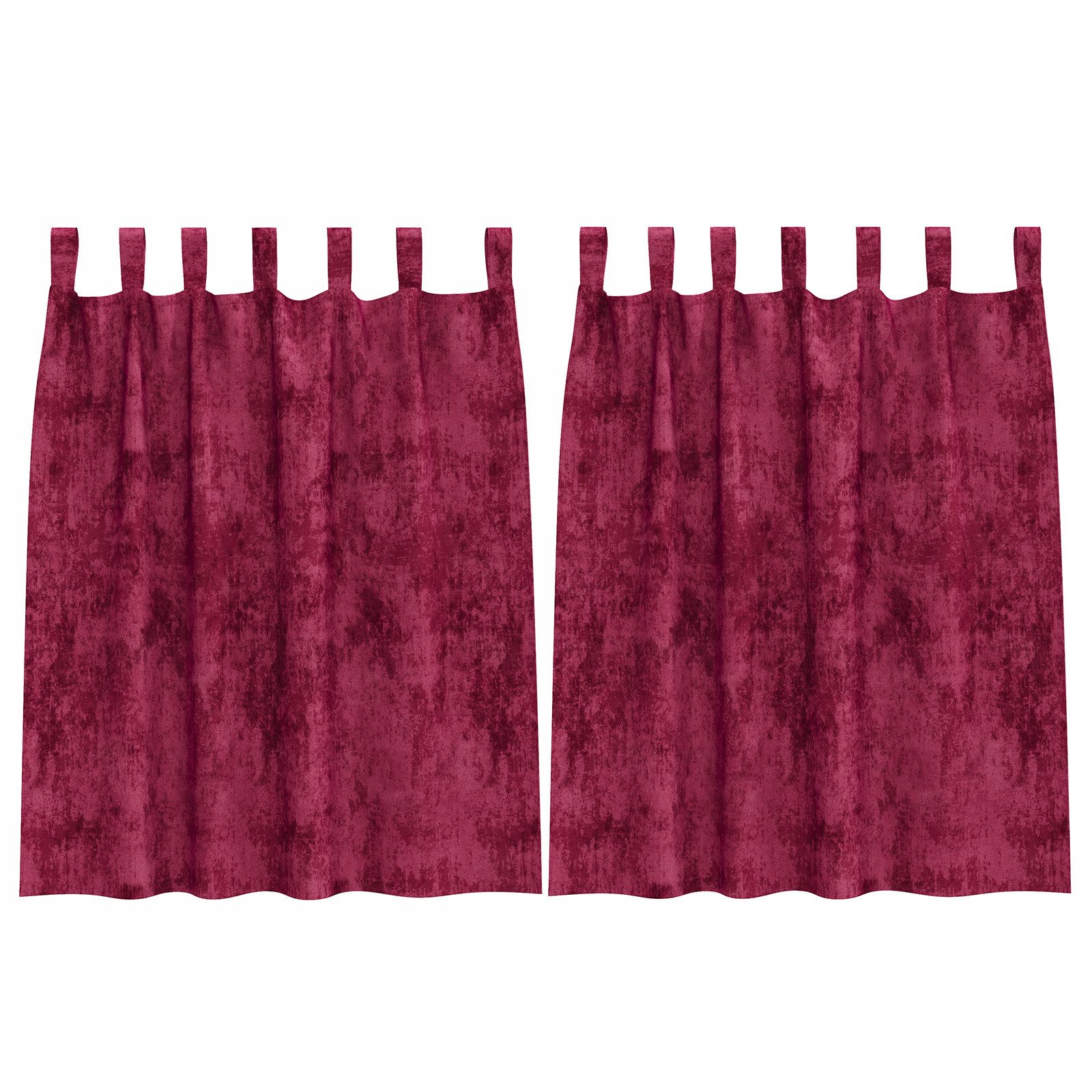 vidaXL Vorhang Samtvorhänge Weinrot Polyester 140 günstig online kaufen