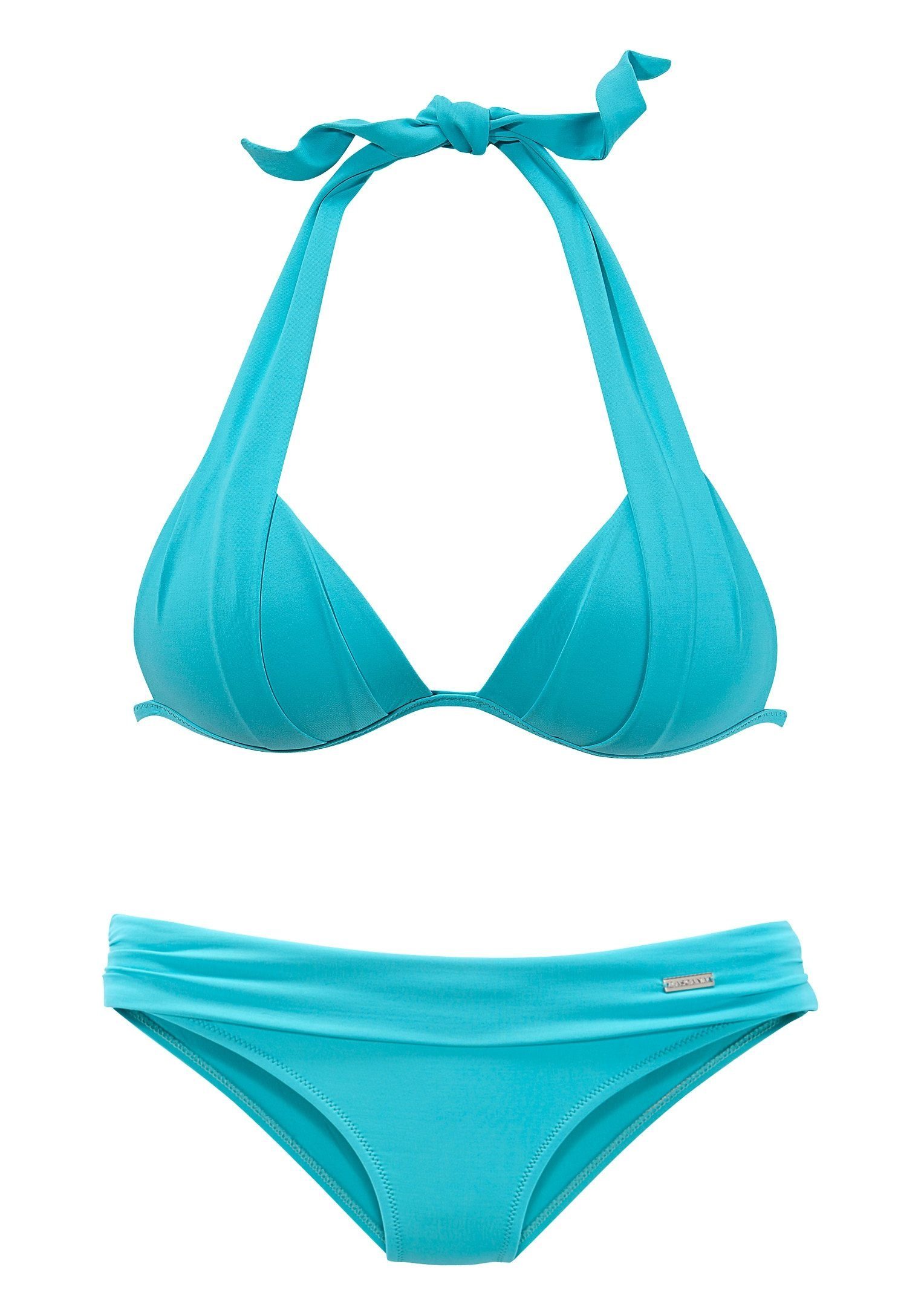 LASCANA Triangel-Bikini im Nacken zu binden, wattierte Cups, mit eingearbeiteten Kissen – Bild 2 von 5