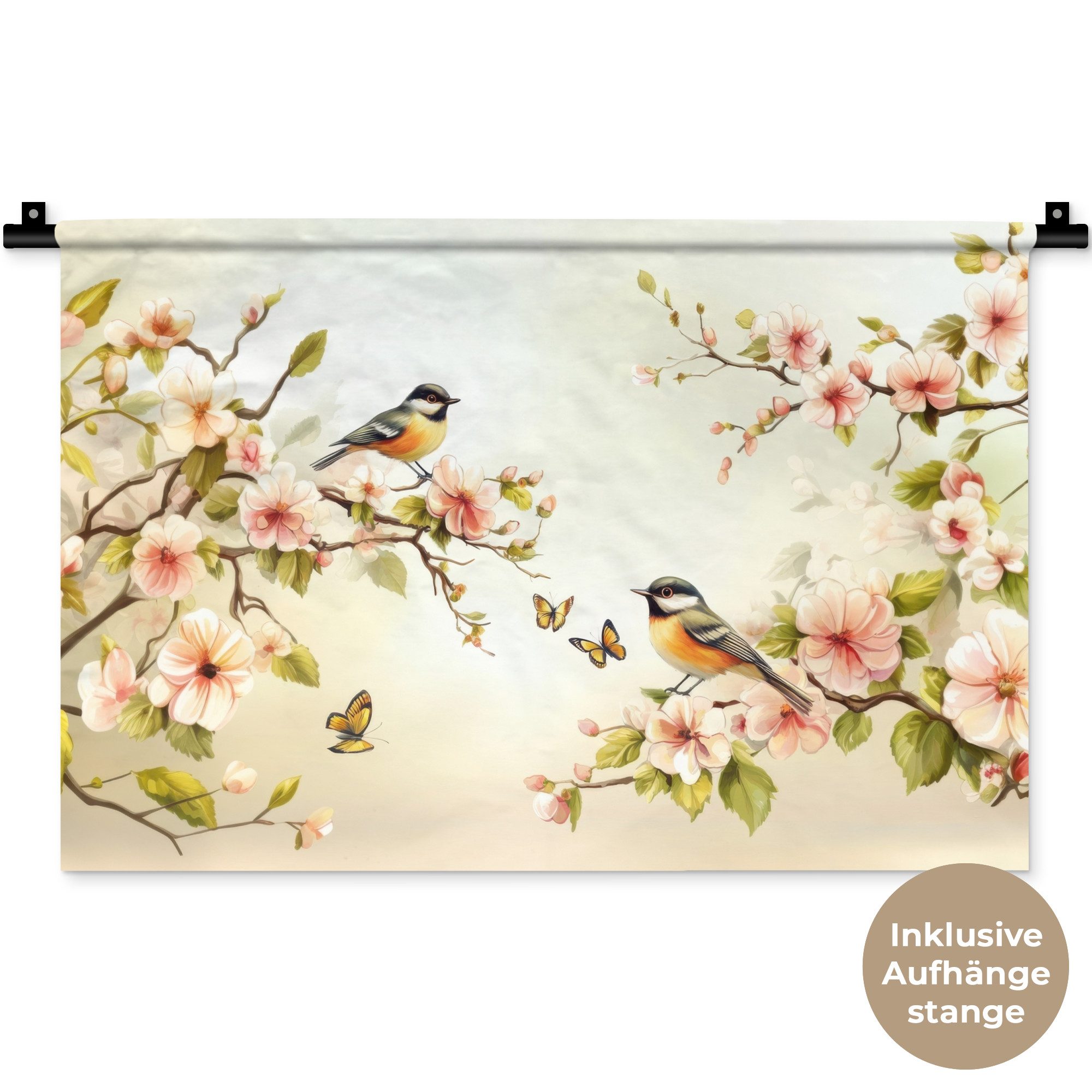 MuchoWow Wandteppich Äste - Blumen - günstig online kaufen