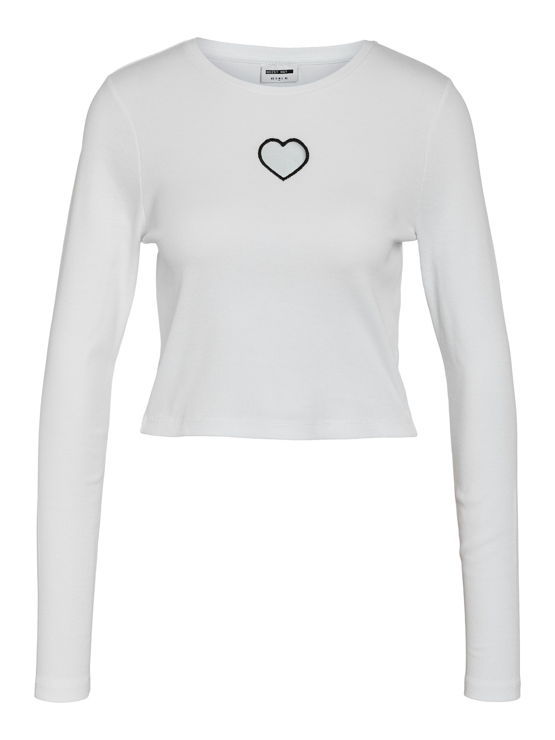 Noisy may T-Shirt Crop mit Cut-out-Detail günstig online kaufen