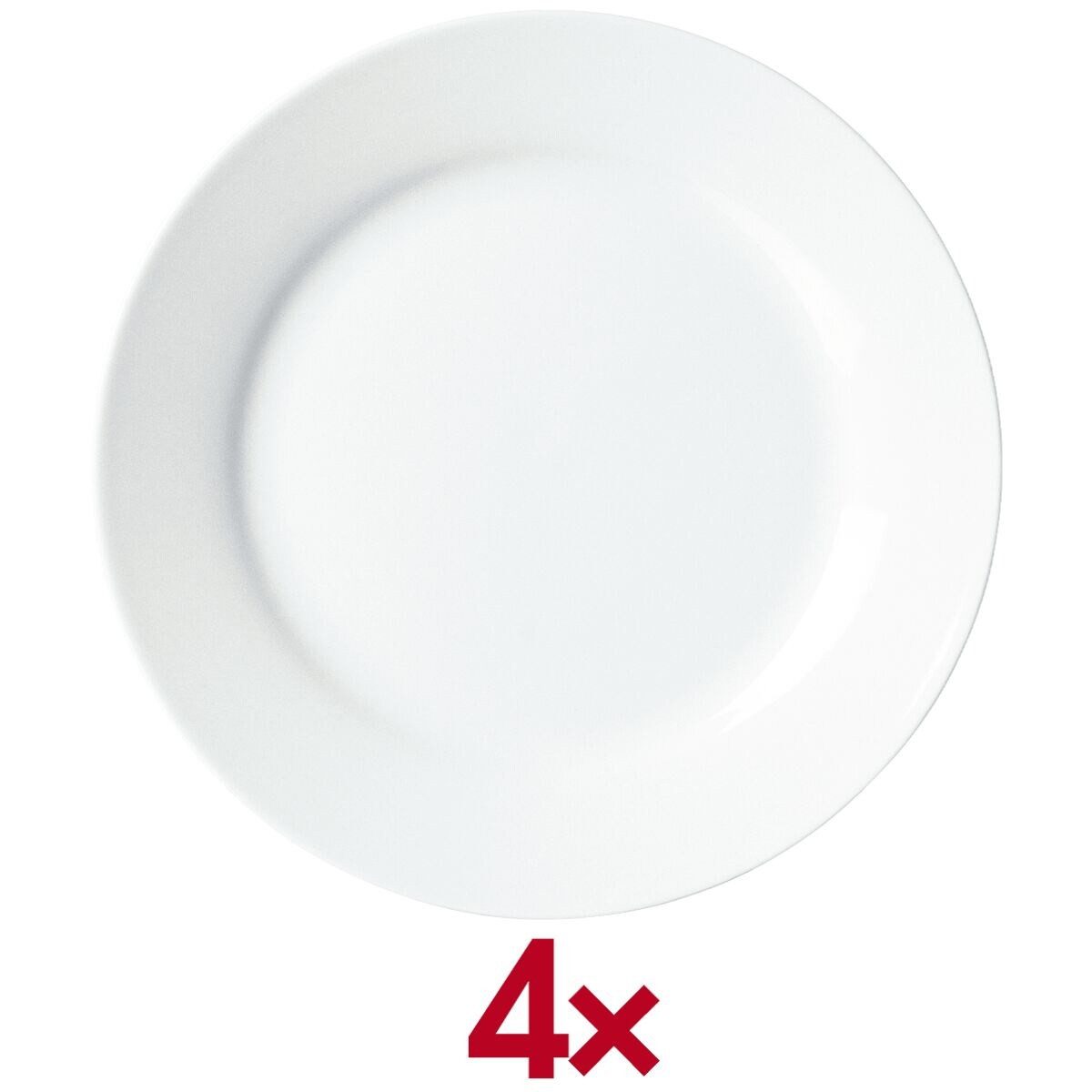 Ritzenhoff & Breker Десертная тарелка Bianco, (4 St), Ø 19 cm, spülmaschinen-/ mikrowellengeeignet