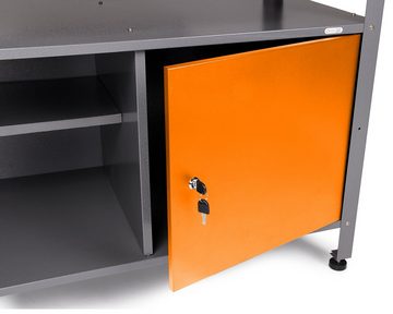 ONDIS24 Werkstatt-Set Ecklösung Simple One Werkbank, höhenverstellbar, abschließbar