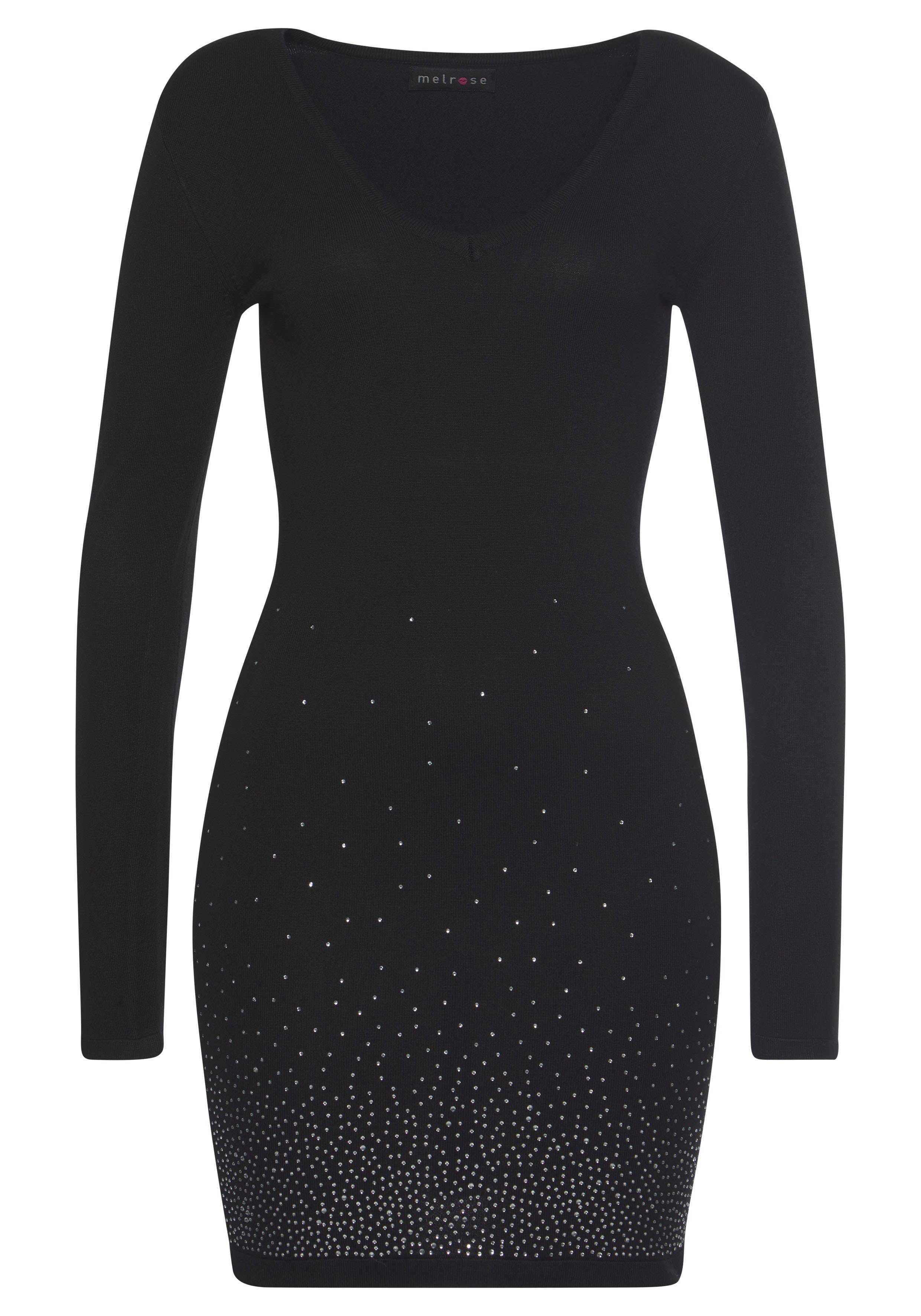 Melrose Strickkleid für elegante Anlässe, Mini-Länge, mit Glitzerdetails. Reduzierter Preis € 52,99. Unverbindliche Preisempfehlung € 64,99, (€ 52,99 pro 1 Stk)