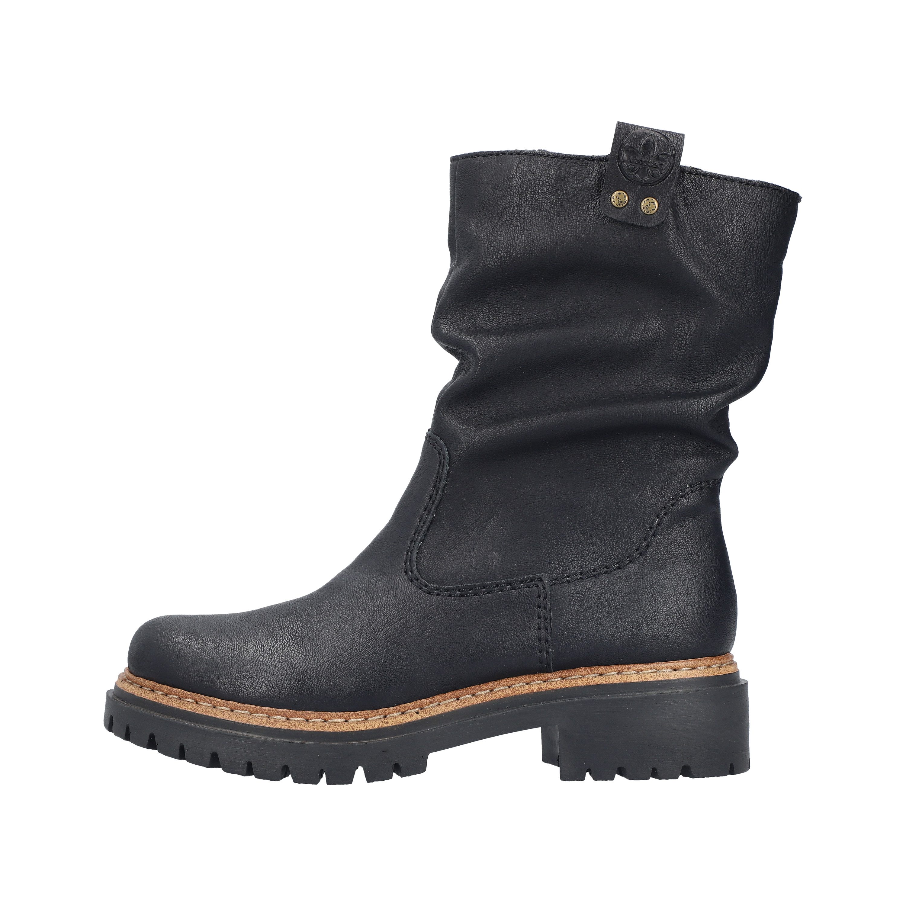 Rieker Winterstiefelette Boots mit Innenreißverschluss und Profilsohle – Bild 4 von 5