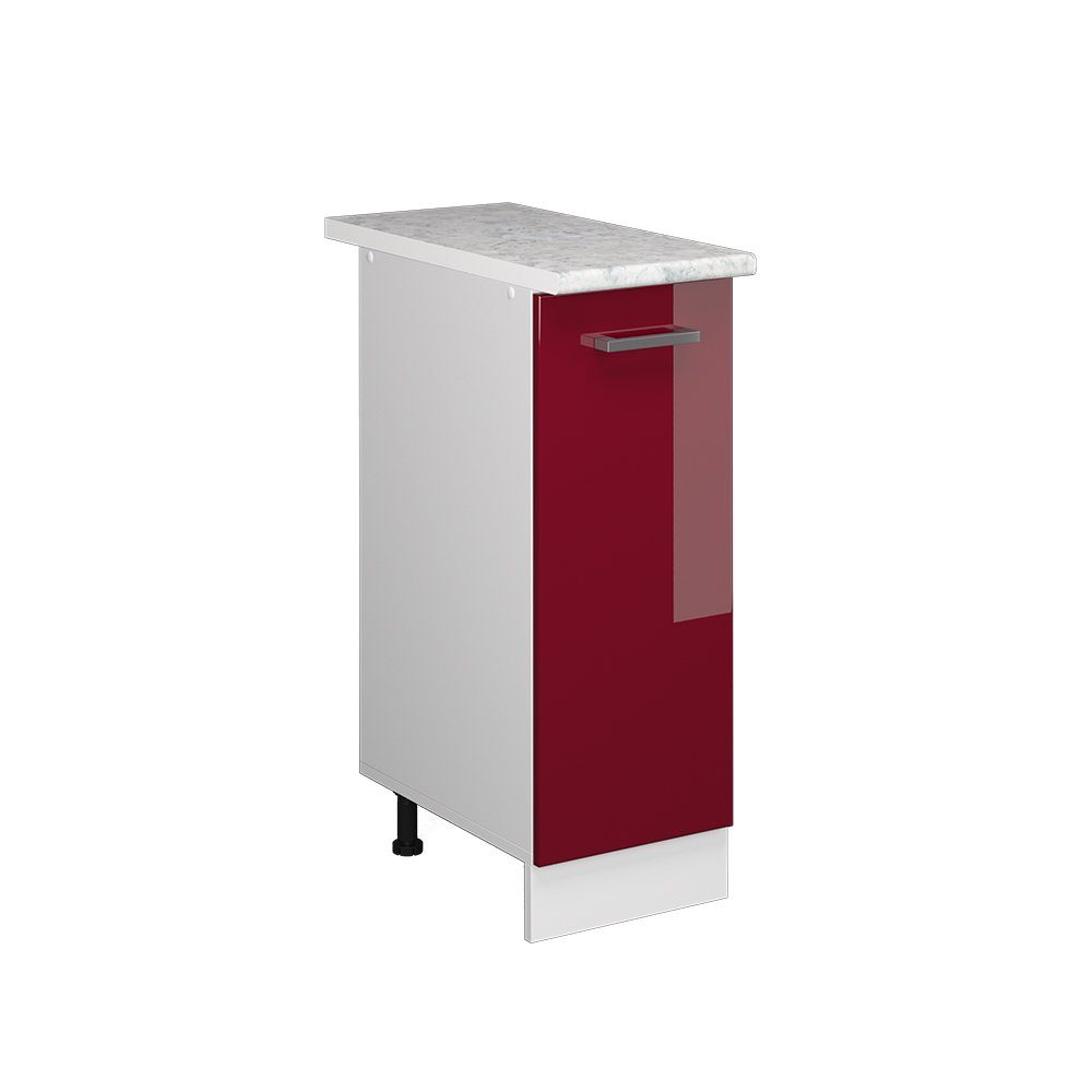 Vicco Apothekerschrank R-Line, Bordeaux Hochglanz/Weiß, 30 günstig online kaufen
