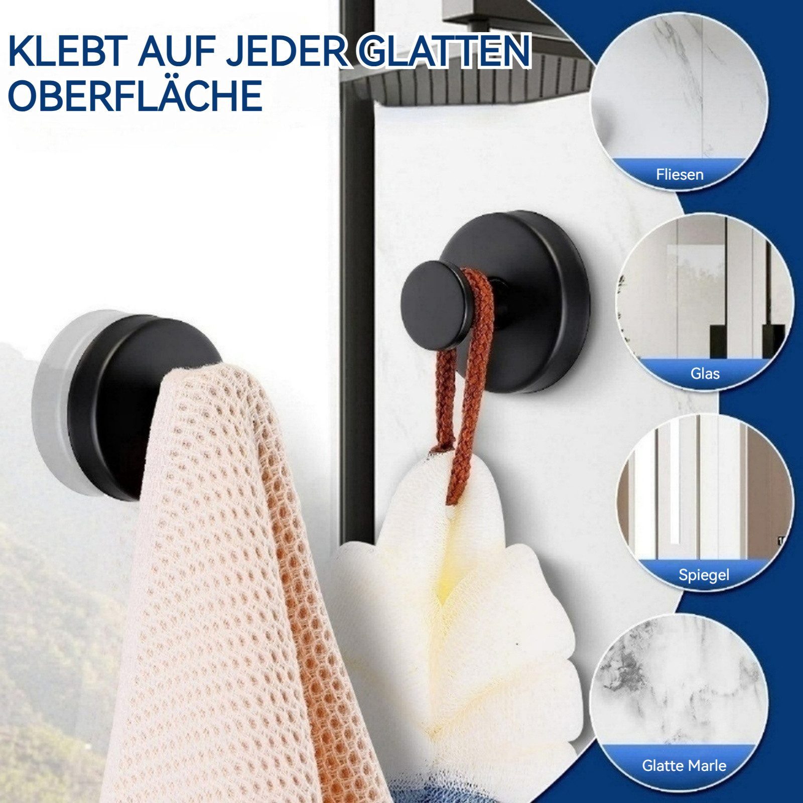 BlingBin Wandhaken 2/4 Stück Saugnapfhaken für günstig online kaufen