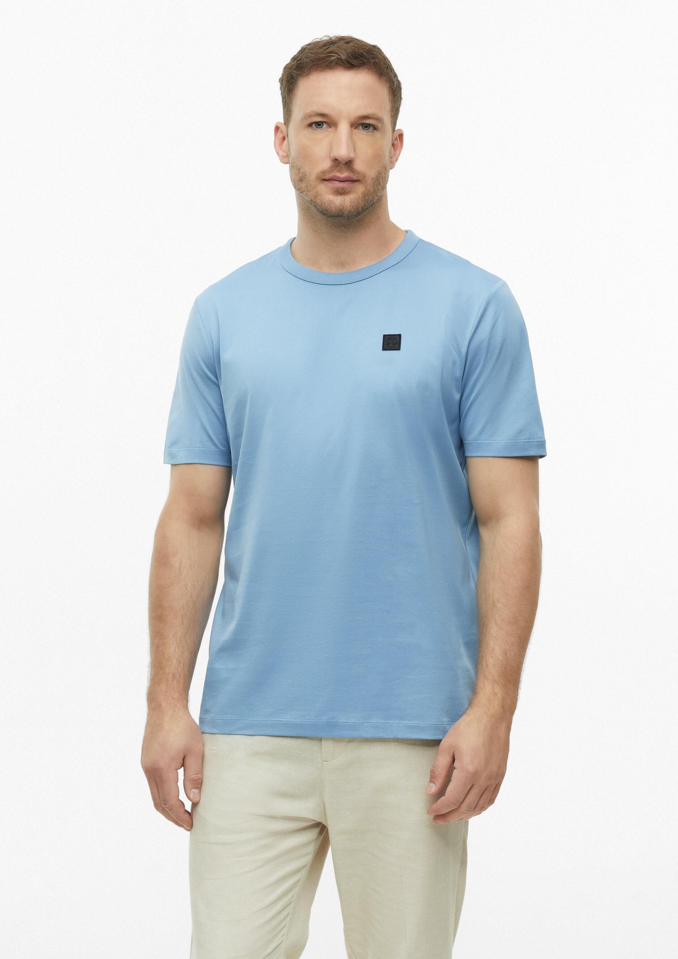 s.Oliver Kurzarmshirt T-Shirt T-Shirt aus Edeljersey mit Logo-Patch