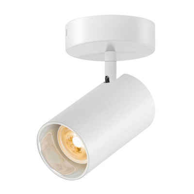 SLV Deckenspot Deckenspot Asto Tube in Weiß GU10, keine Angabe, Leuchtmittel enthalten: Nein, warmweiss, Deckenstrahler, Deckenspot, Aufbaustrahler
