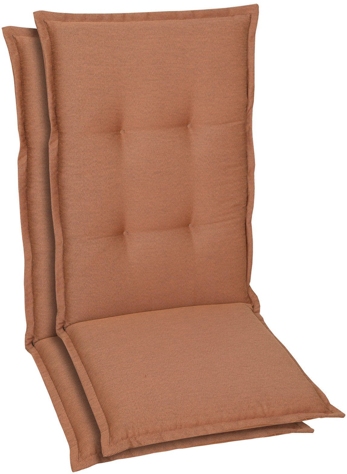 GO-DE Hochlehnerauflage, (Spar-Set, 2 St), Maße ca.: 50 cm x 120 cm x 7 cm