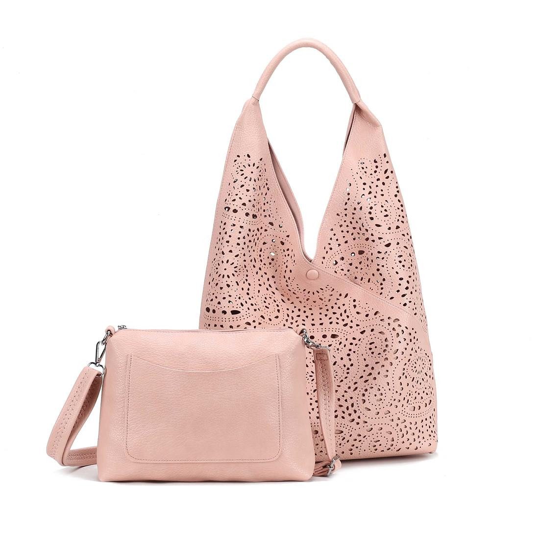 Schultertasche DAMEN XXL SHOPPER Set HOBO Cross Over Body Bag Umhängetasche Beutel