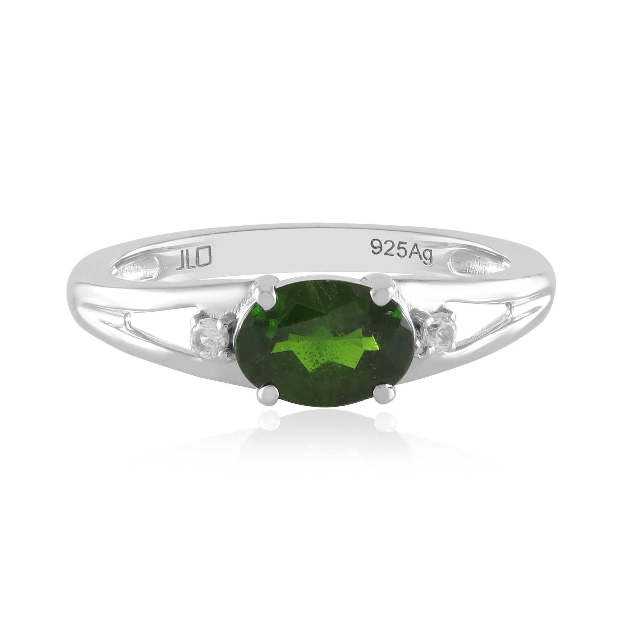 Cavill Silberring Cavill Ring 0,74 ct Diopsid oval mit Zirkon, 925 Silber p günstig online kaufen
