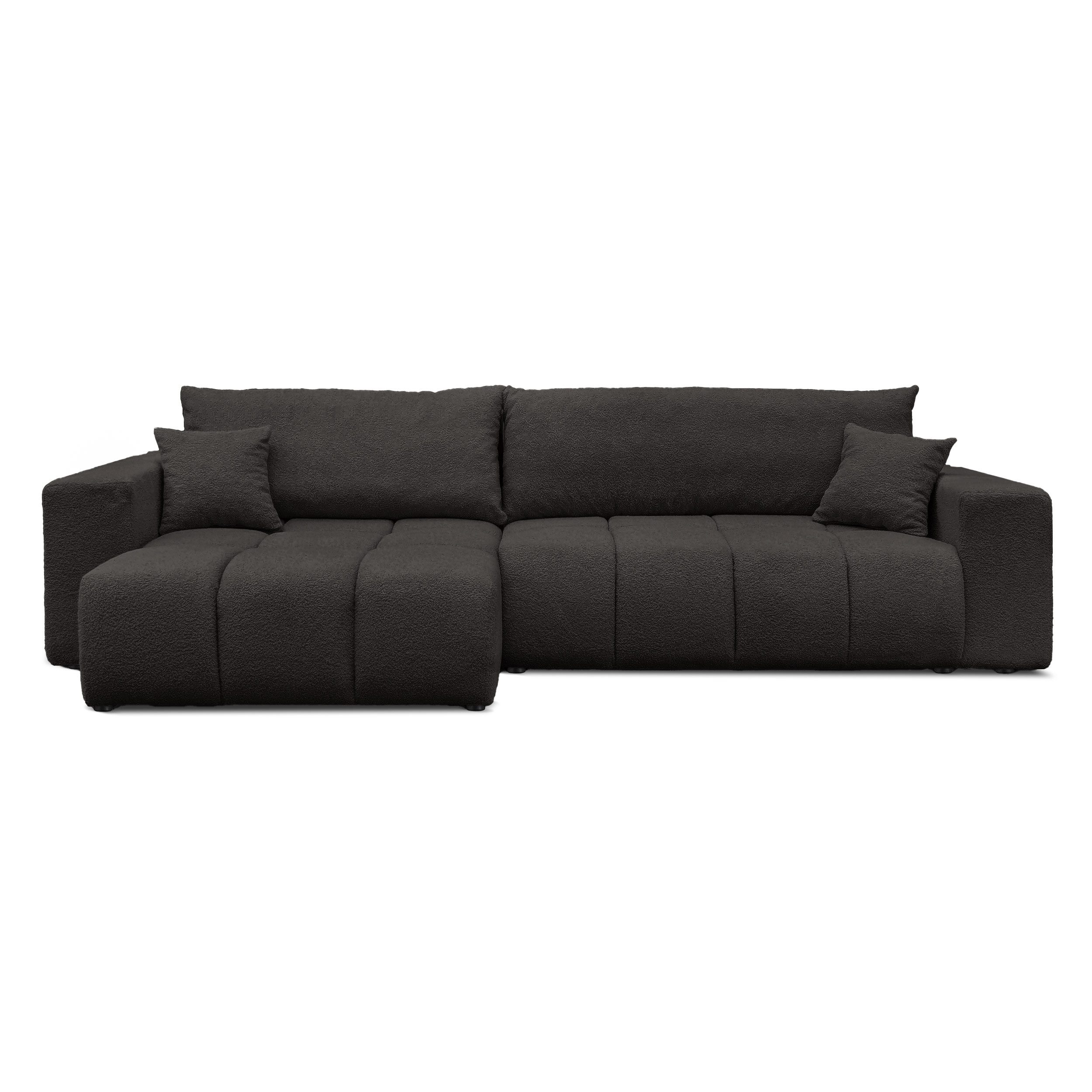 yourhouse24 Ecksofa OLI XL mit tiefer Steppung (278 cm) – Trend-Bouclé, Schlaffunktion, Seite universal – Bild 2 von 5