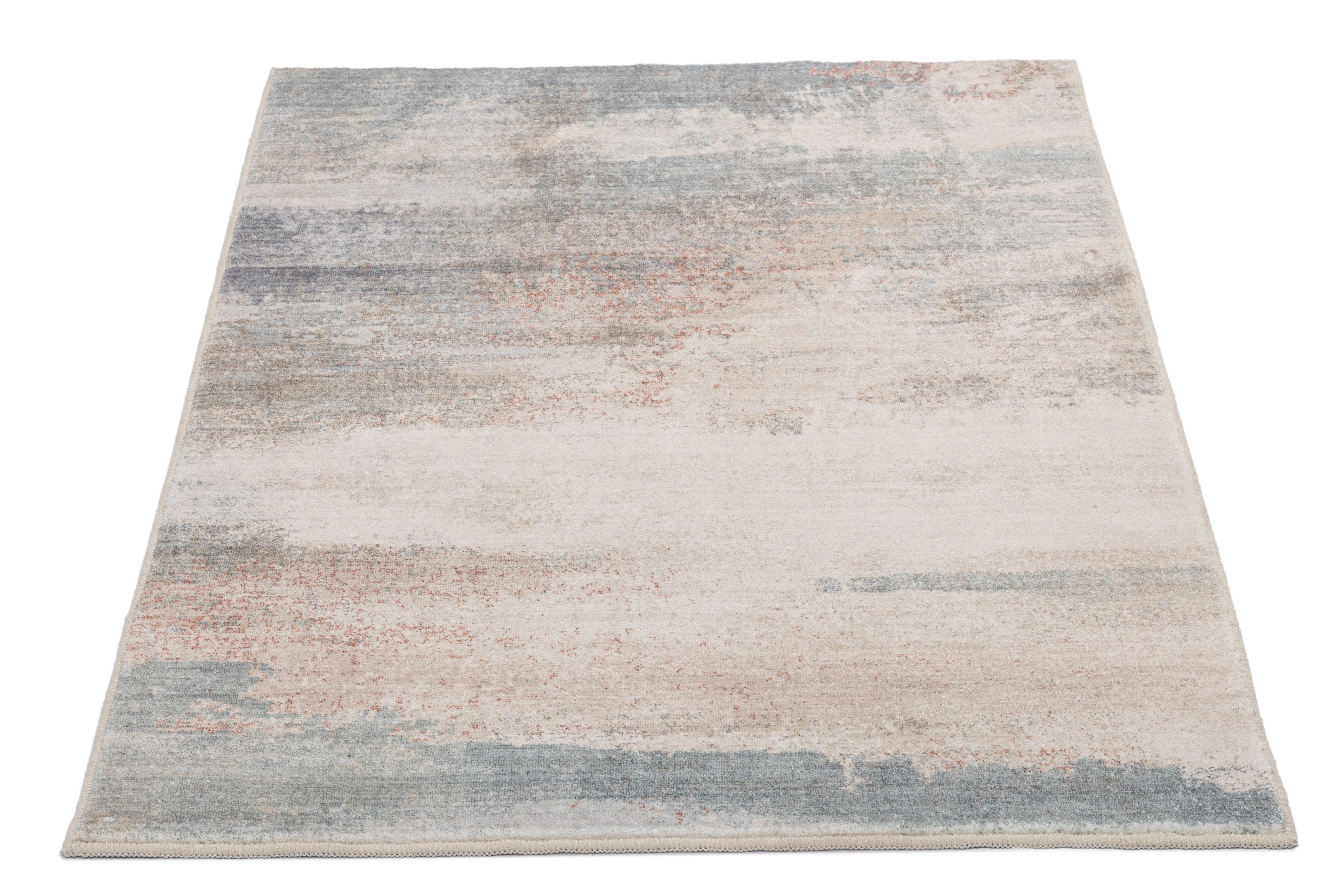 Gino Falcone Badematte Ariella GF-148, Höhe 7 mm, rutschhemmend beschichtet, fußbodenheizungsgeeignet, Polyester, rechteckig, Badteppich, bedruckt, modernes Design, weich & kuschelig