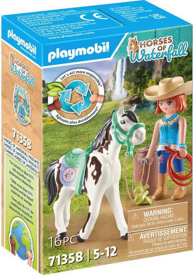 Playmobil® Konstruktions-Spielset Ellie & Sawdust mit Westernübung (71358), Horses of Waterfall, (16 St)