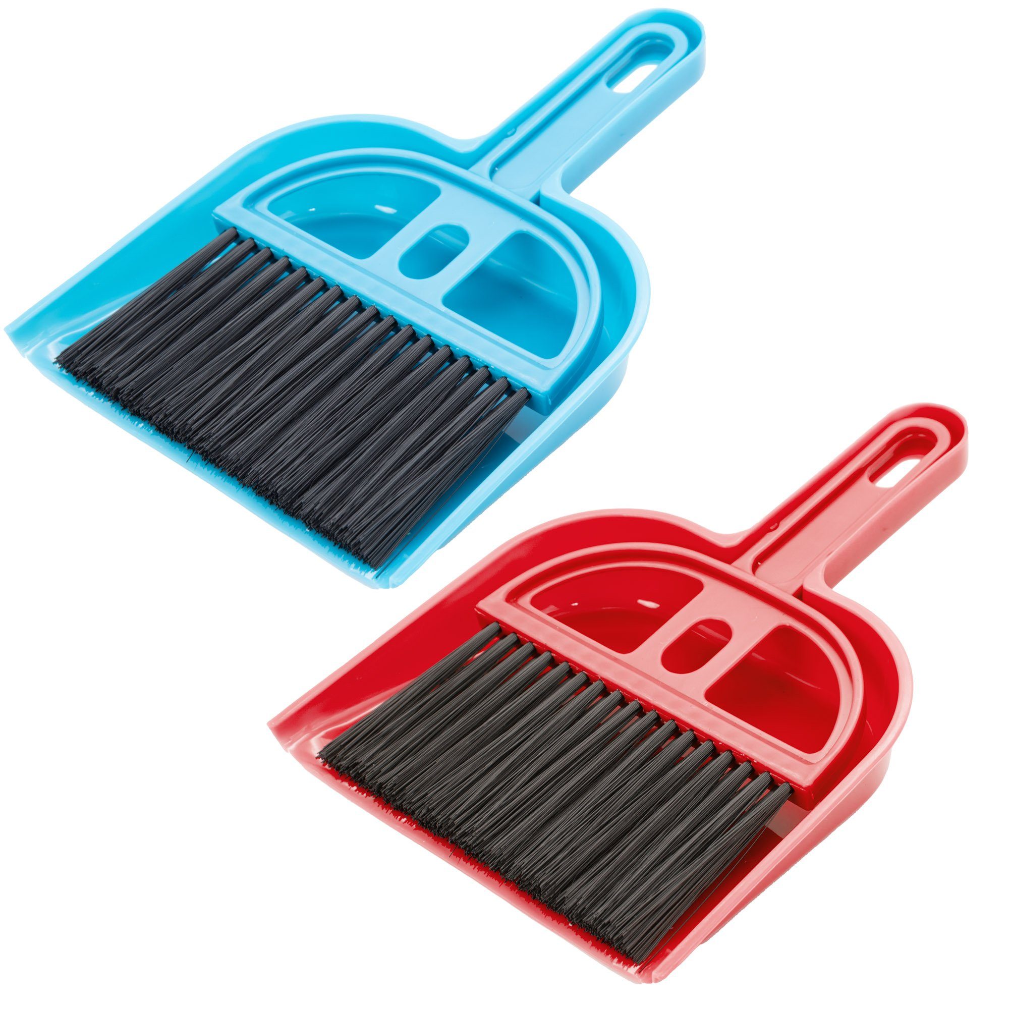 TSB Werk Kehrgarnitur 2x Kehrset Kehrgarnitur Kehrschaufel Kehrbesen, Kehrblech, Handfeger, Tisch, Besen