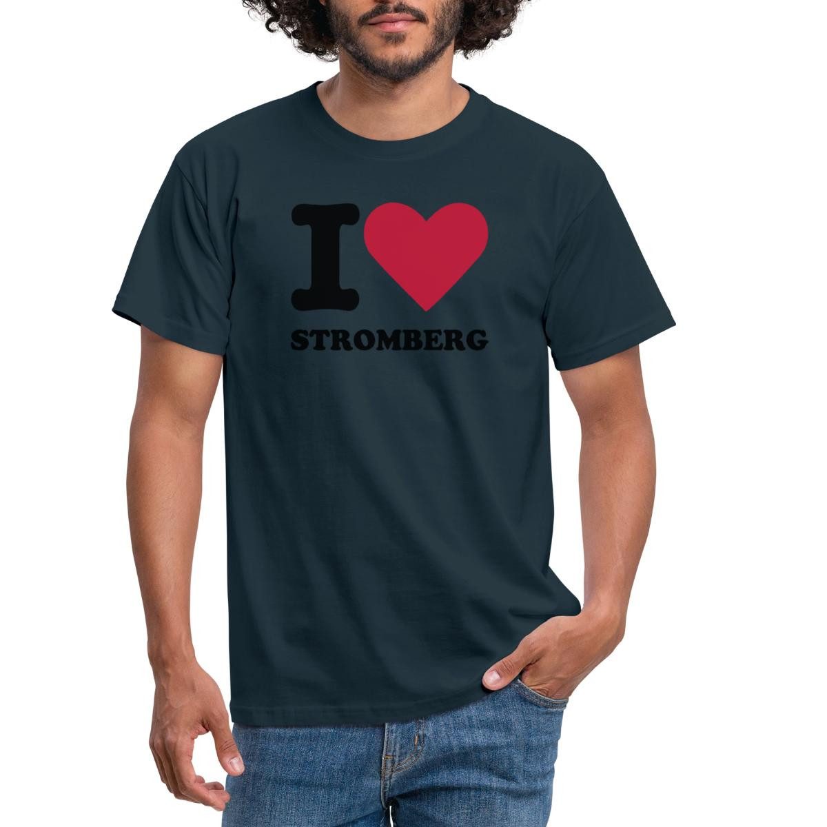 Spreadshirt T-Shirt Stromberg Fanartikel I Love Stromberg Männer T-Shirt (1-tlg)