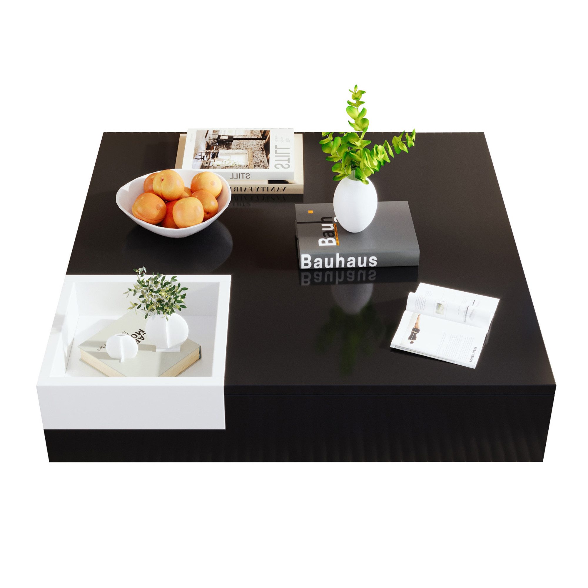 Merax Couchtisch mit herausnehmbarer Aufbewahrungsbox, Wohnzimmertisch Hoch günstig online kaufen