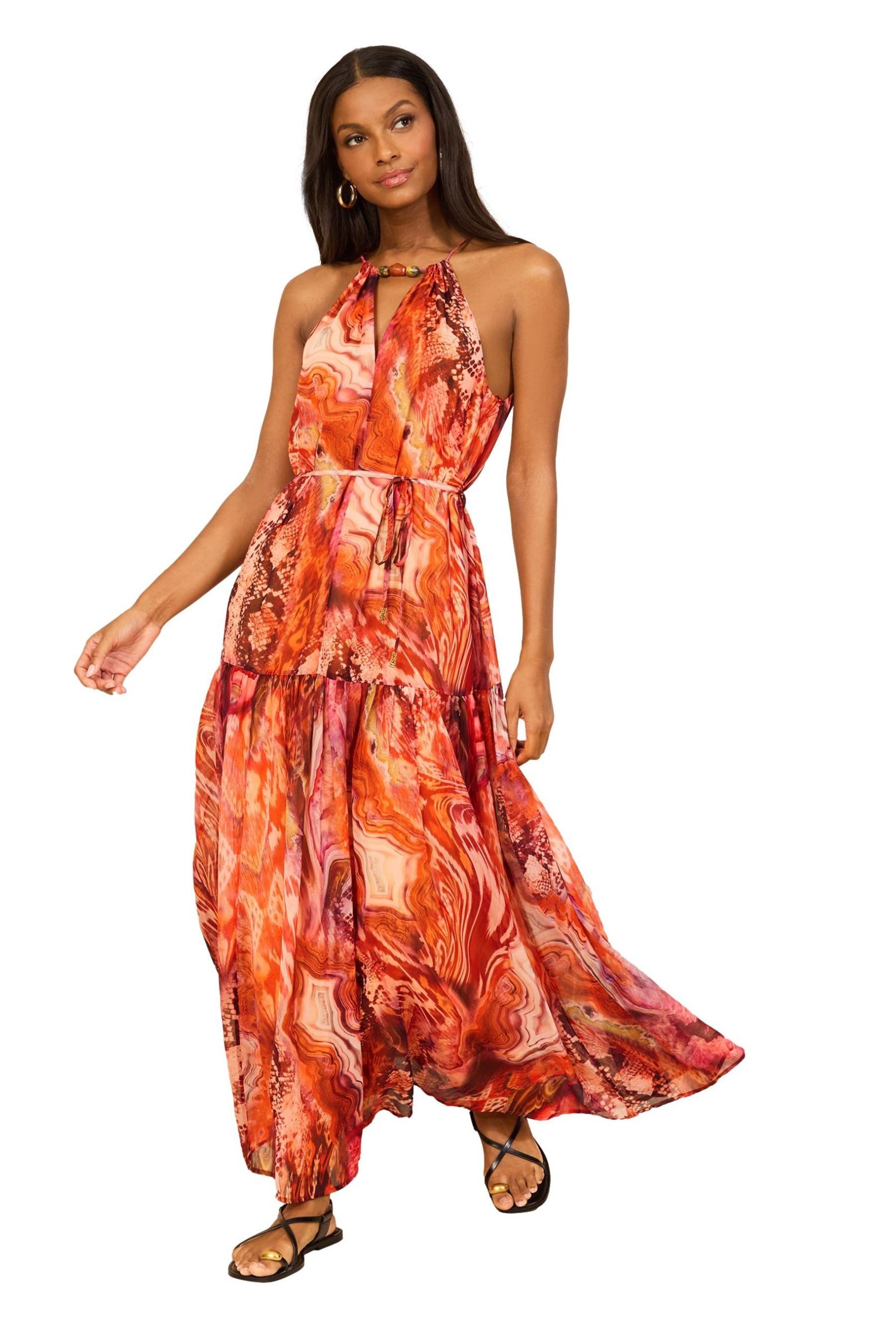 LIPSY Maxikleid Lipsy Neckholder-Maxikleid, Regular (1-tlg)