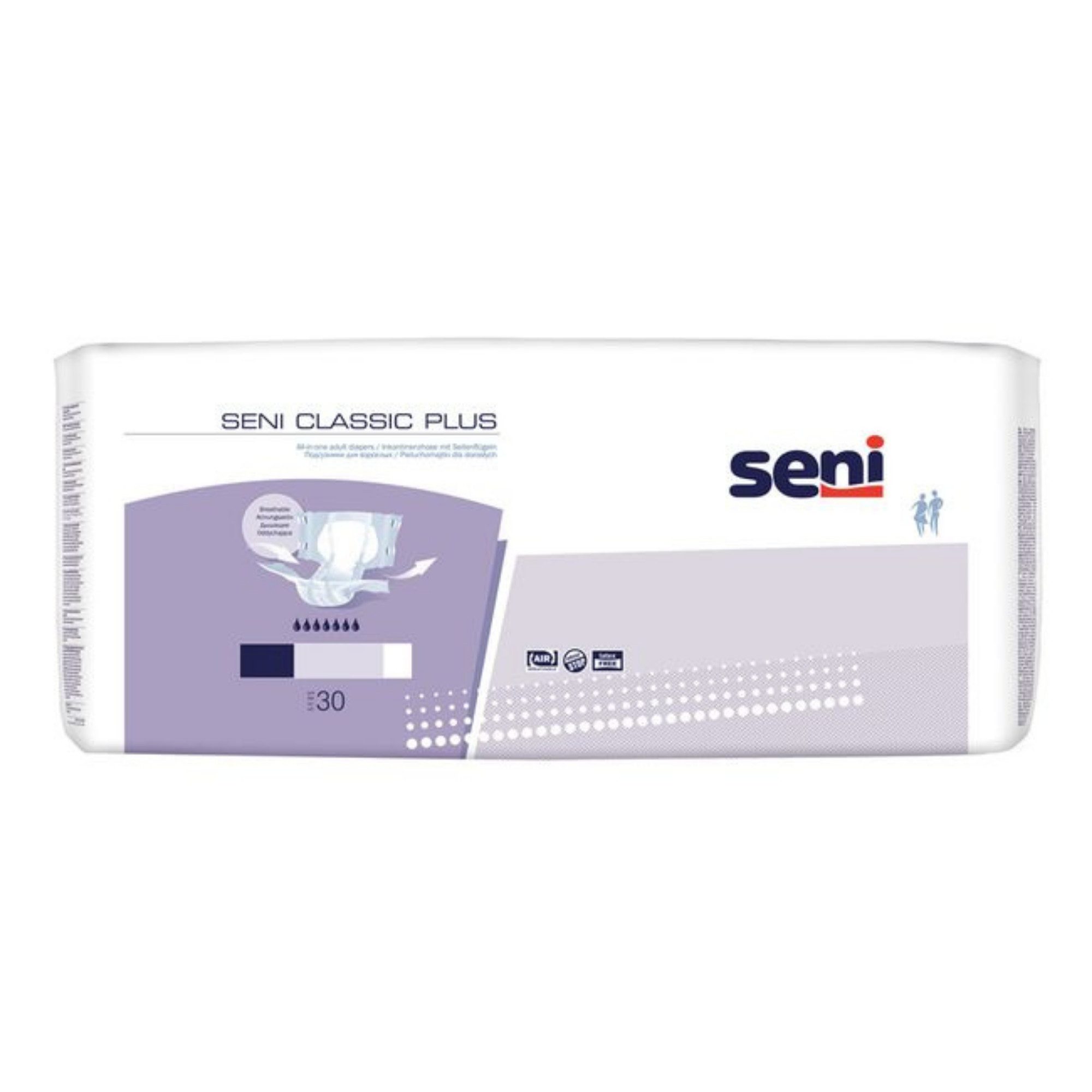 seni Inkontinenz-Pants Seni Classic Plus Inkontinenzslip, Gr.S Gr., 30-St.
