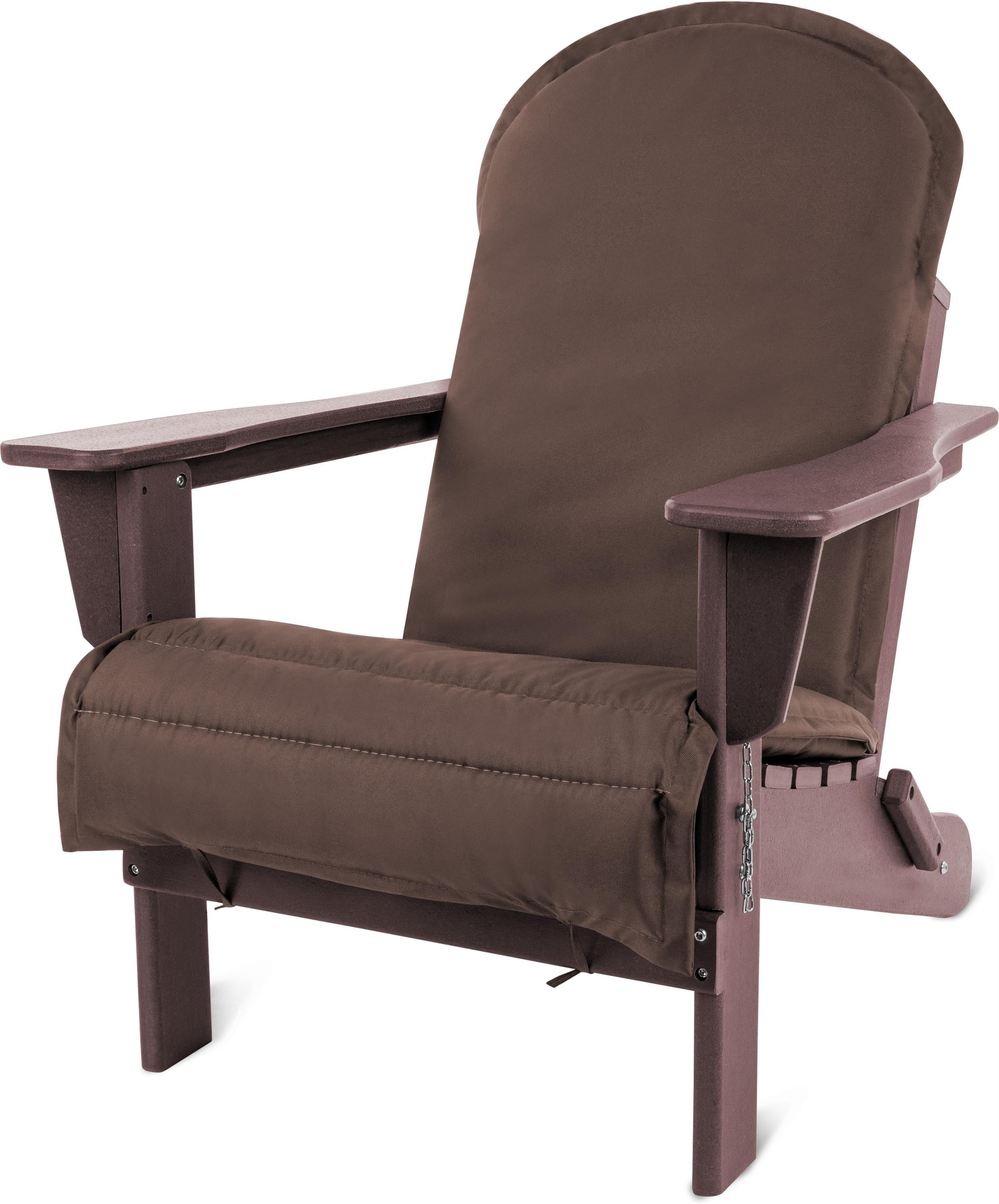 Aspero Gartenstuhl Gartenstuhl Adirondack mit Auflage, gemütlicher und stabiler Outdoor Stuhl