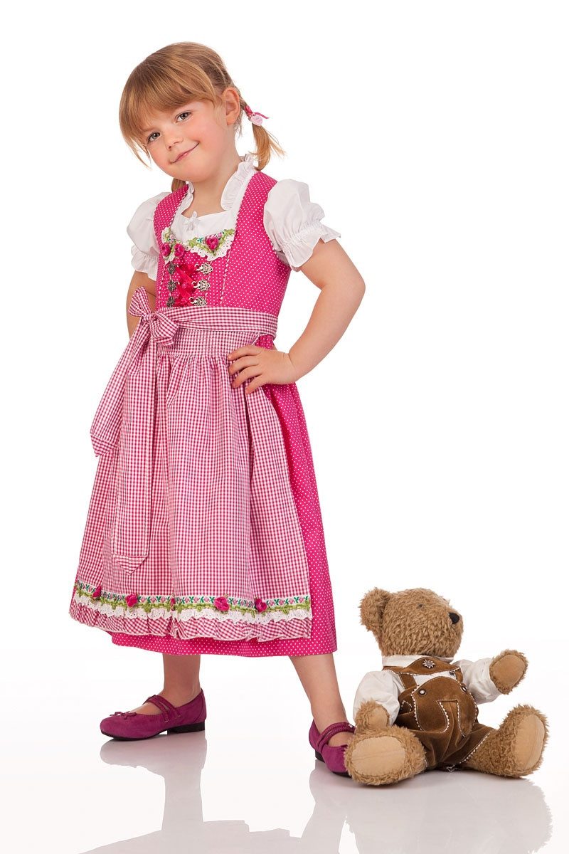 KRÜGER KIDS Dirndl Kinderdirndl 3tlg. - ROSALIE - pink