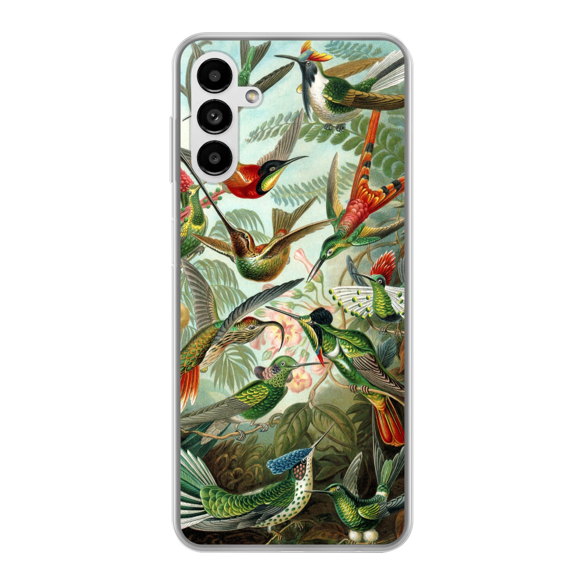 MuchoWow Handyhülle für Samsung Galaxy A04s Trochilidae - Alte Meister - Kunst, Handy Case, Silikon, Bumper Case Dünn