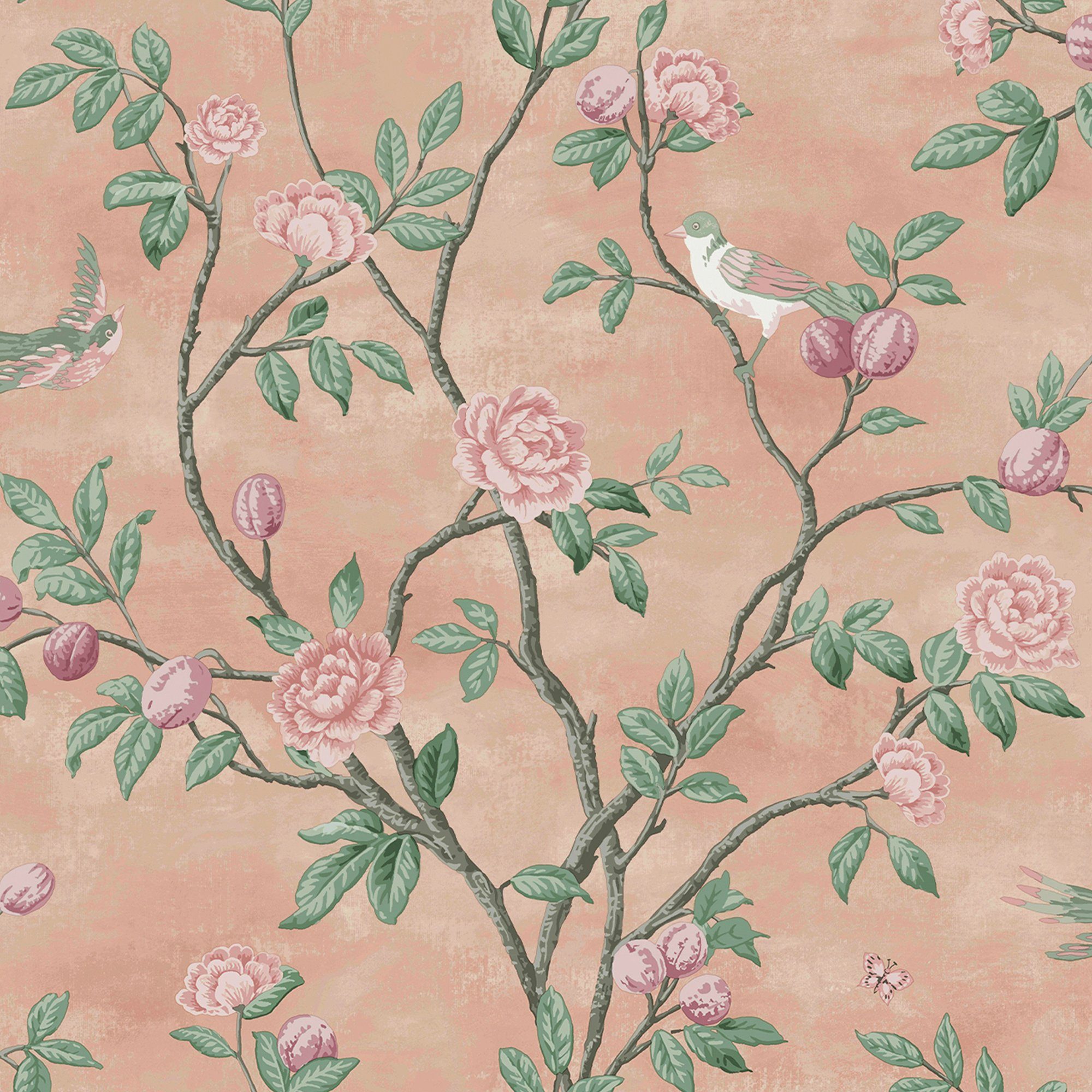 LAURA ASHLEY Vliestapete Eglantine, gemustert, FSC® günstig online kaufen