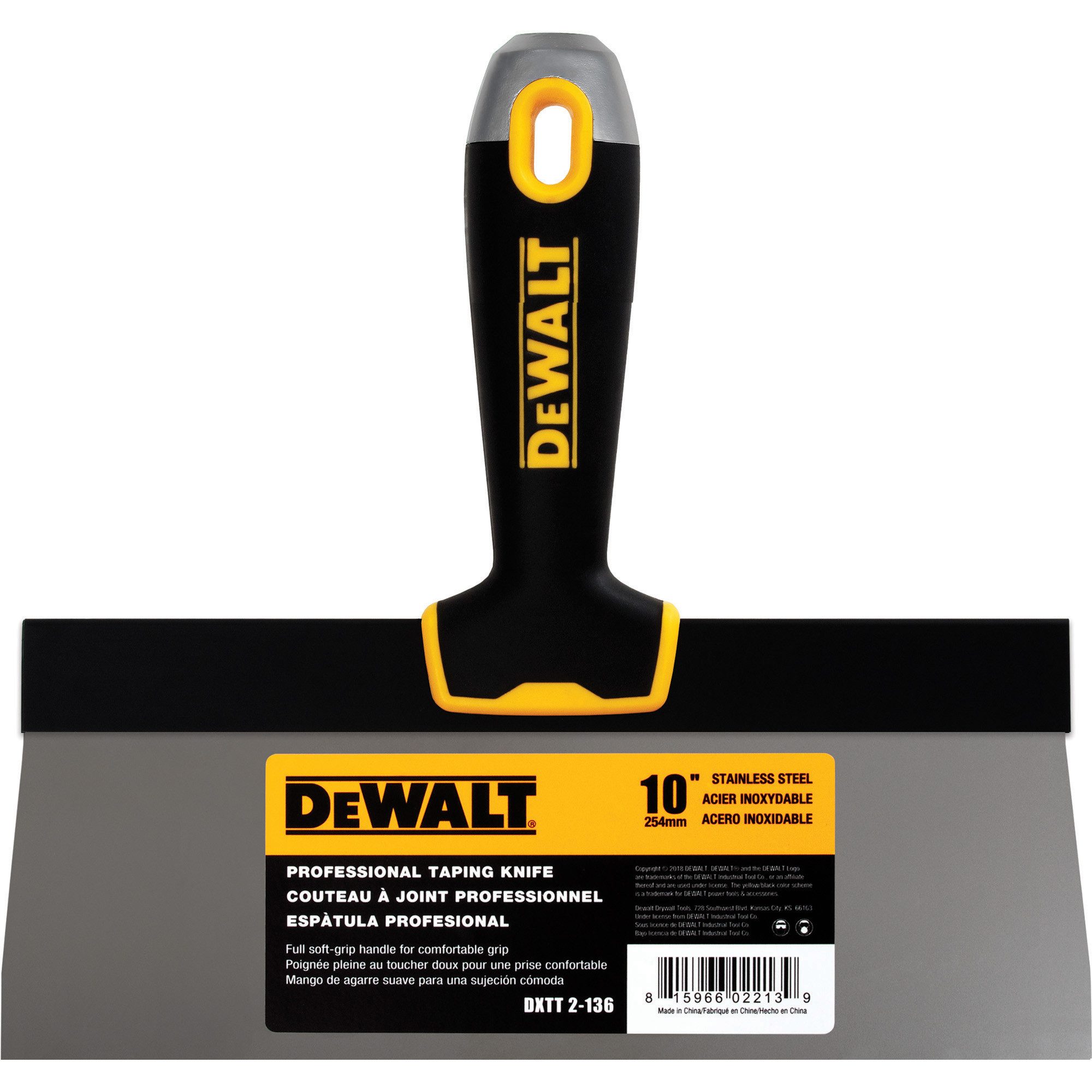 Flächenspachtel DeWALT Flächenspachtel Spachtel 10"/254mm 2-136